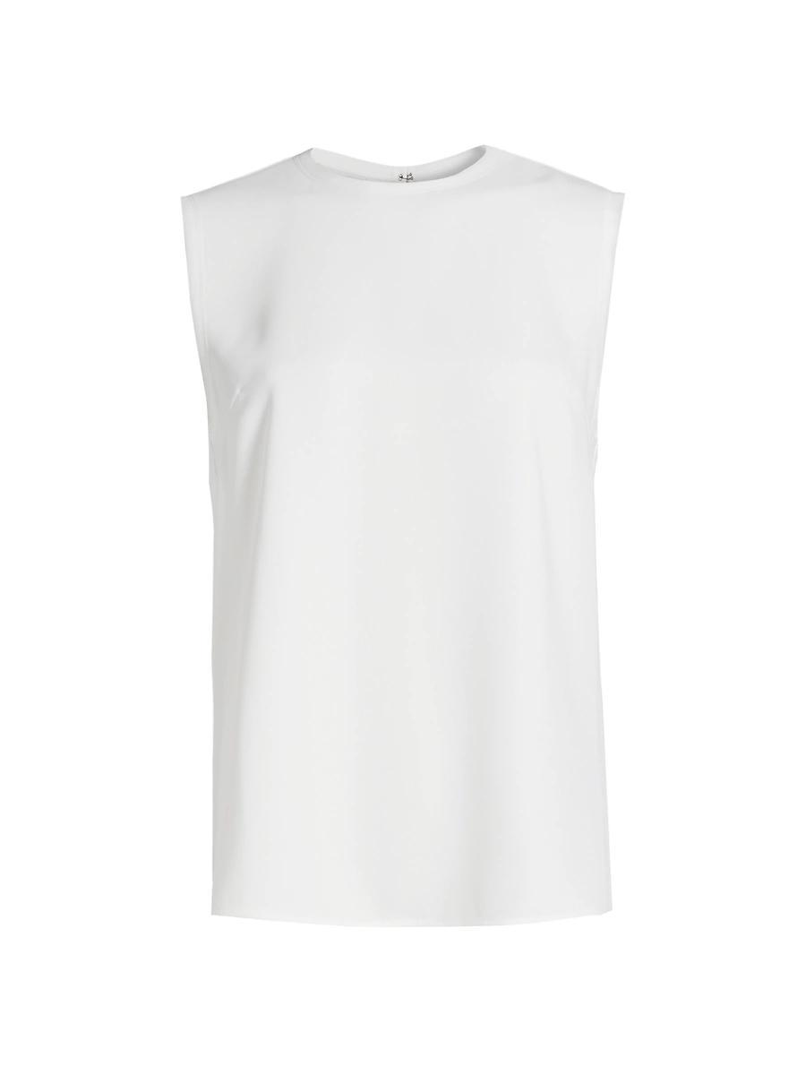 Womens Chiffon Frayed Shell Top Product Image