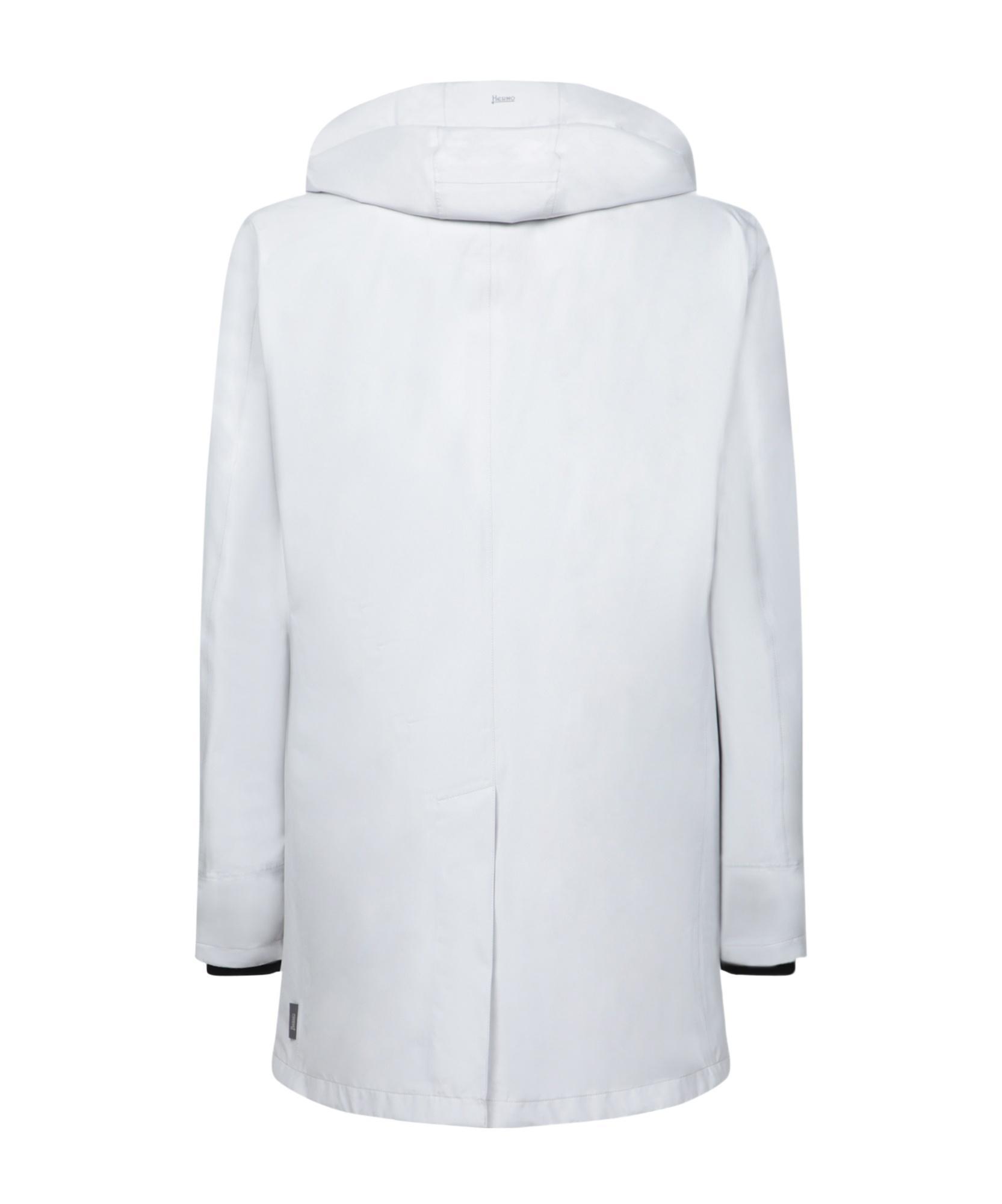 HERNO Hooded Jacket In White Product Image