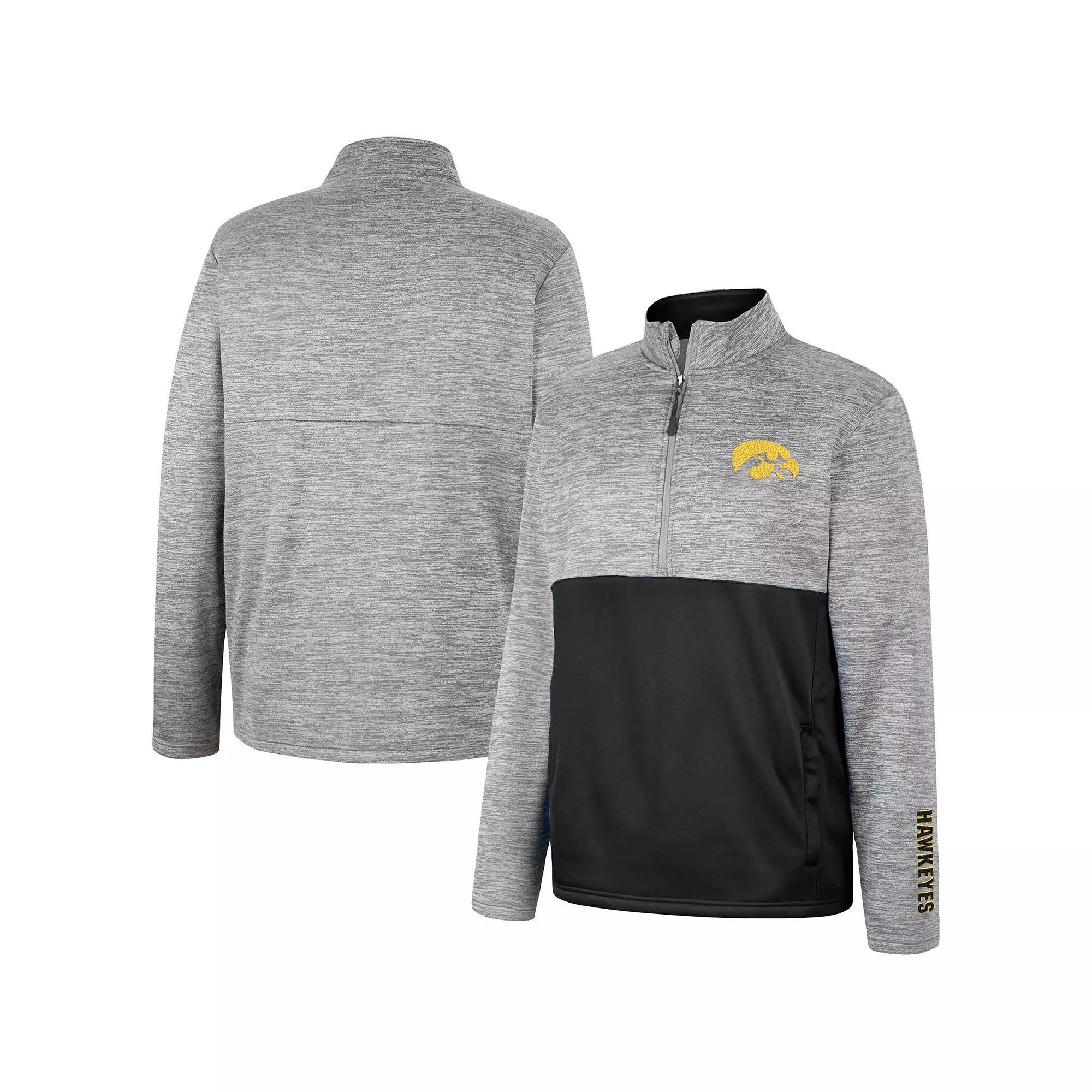 Men's Colosseum Gray Texas A&M Aggies John Half-Zip Jacket, Size: 2XL, Grey Product Image