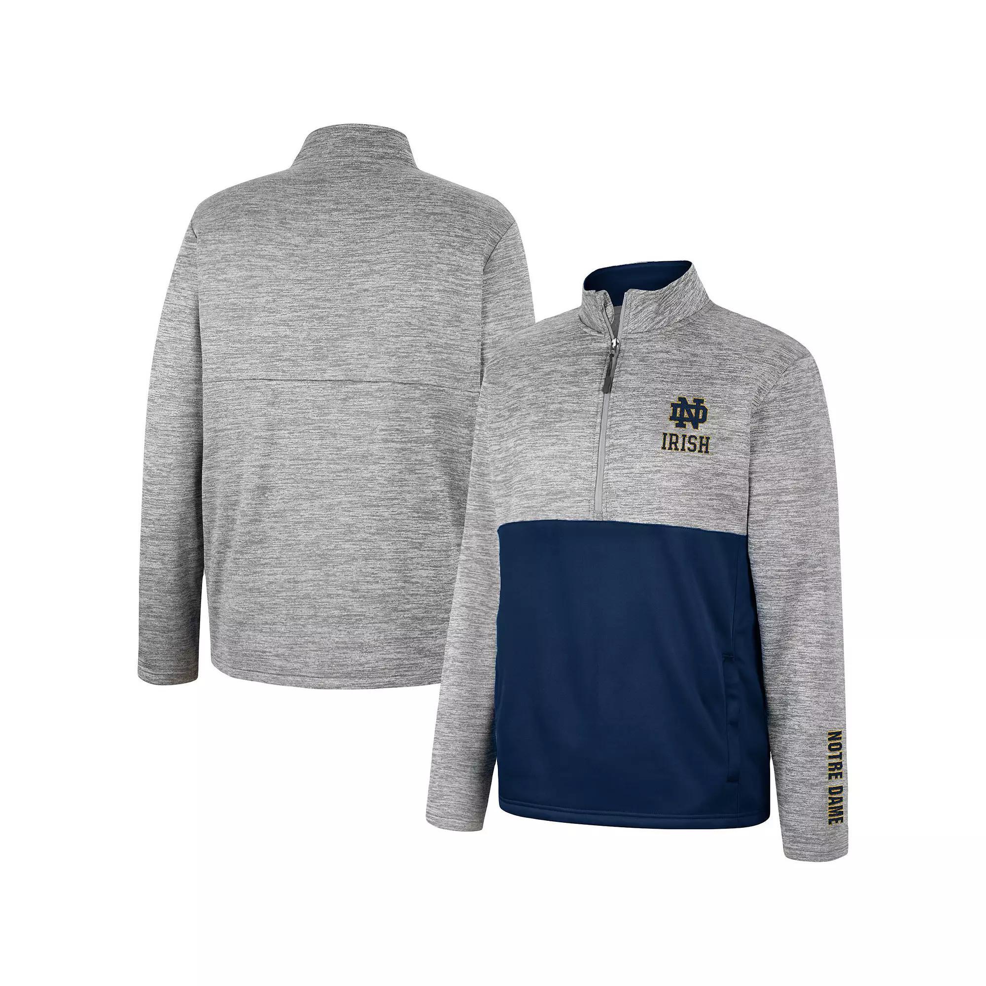 Men's Colosseum Gray Texas A&M Aggies John Half-Zip Jacket, Size: 2XL, Grey Product Image