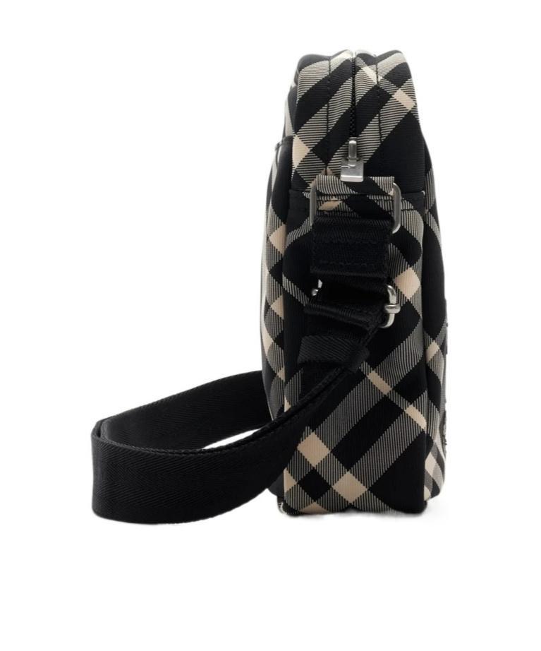 BURBERRY Check Pattern Mobile Phone Bag In Black Product Image