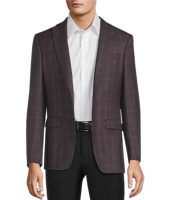 John Varvatos Signature Tailored Slim Fit Checked Sport Coat Product Image