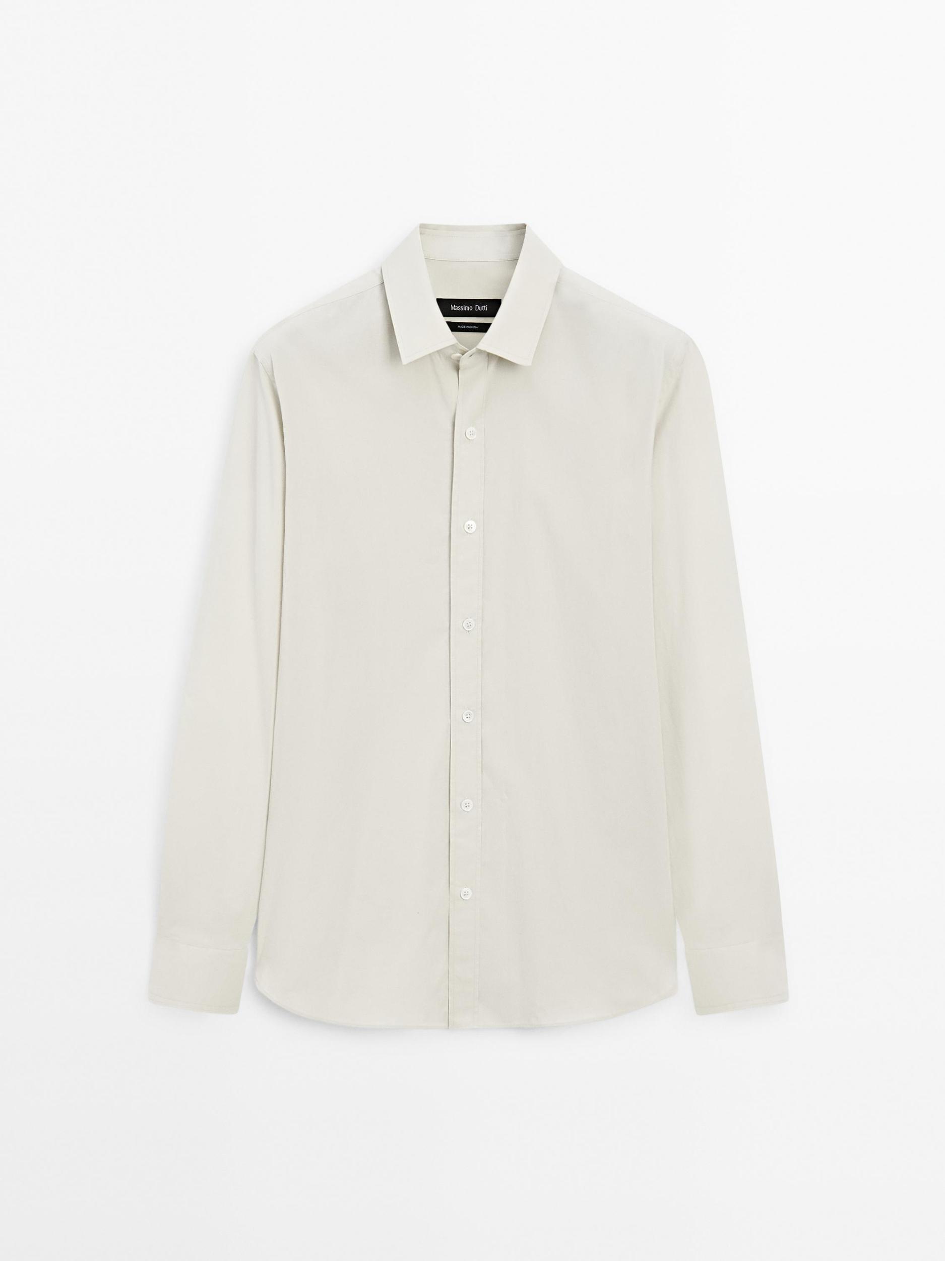 Regular-fit 100% cotton shirt Product Image