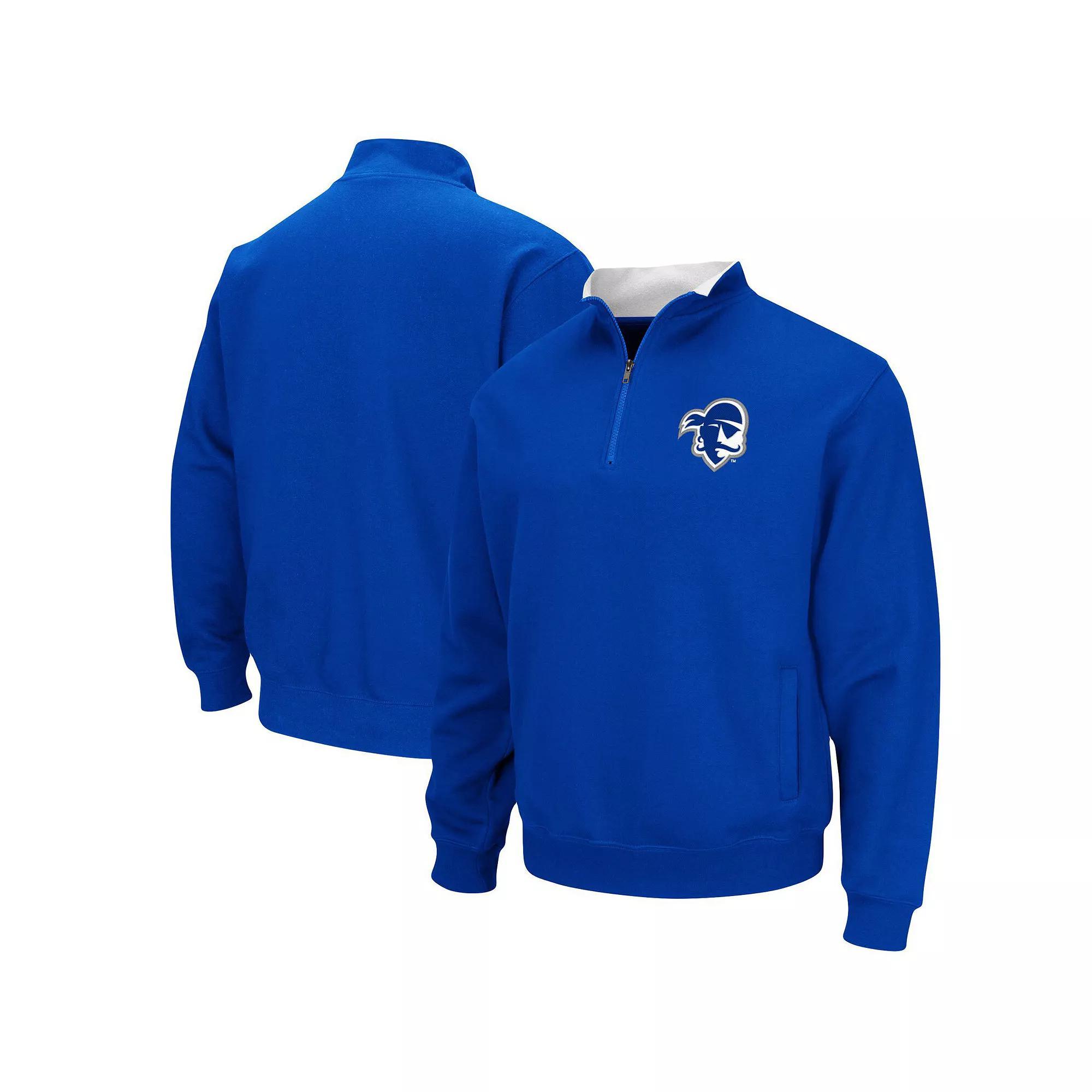 Men's Colosseum Blue Seton Hall Pirates Tortugas Logo Quarter-Zip Jacket, Size: Medium Product Image
