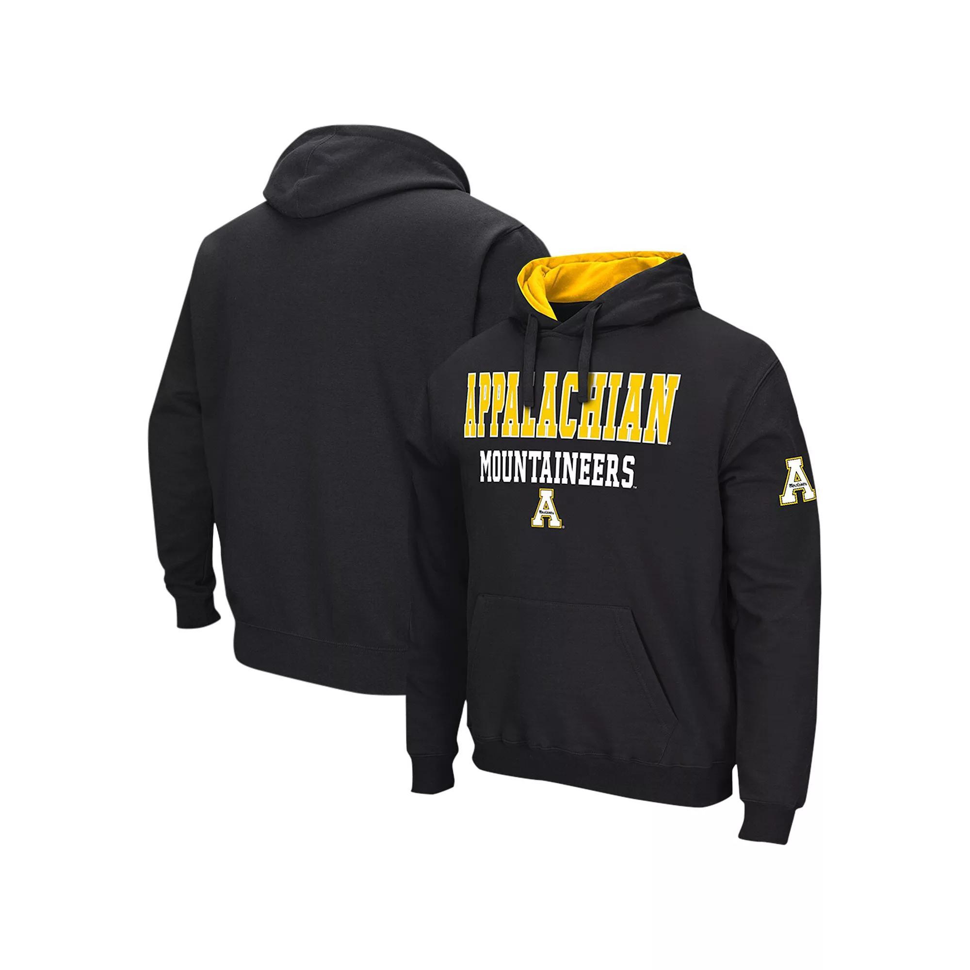 Men's Colosseum Black Appalachian State Mountaineers Sunrise Pullover Hoodie, Size: XL, App Black Product Image
