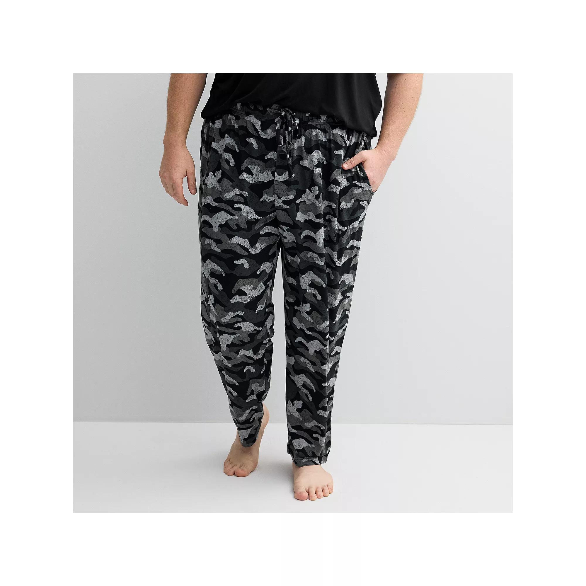 Big & Tall Sonoma Goods For Life® Supersoft Pajama Pants, Men's, Size: Large Tall, Blue Space Dye Product Image