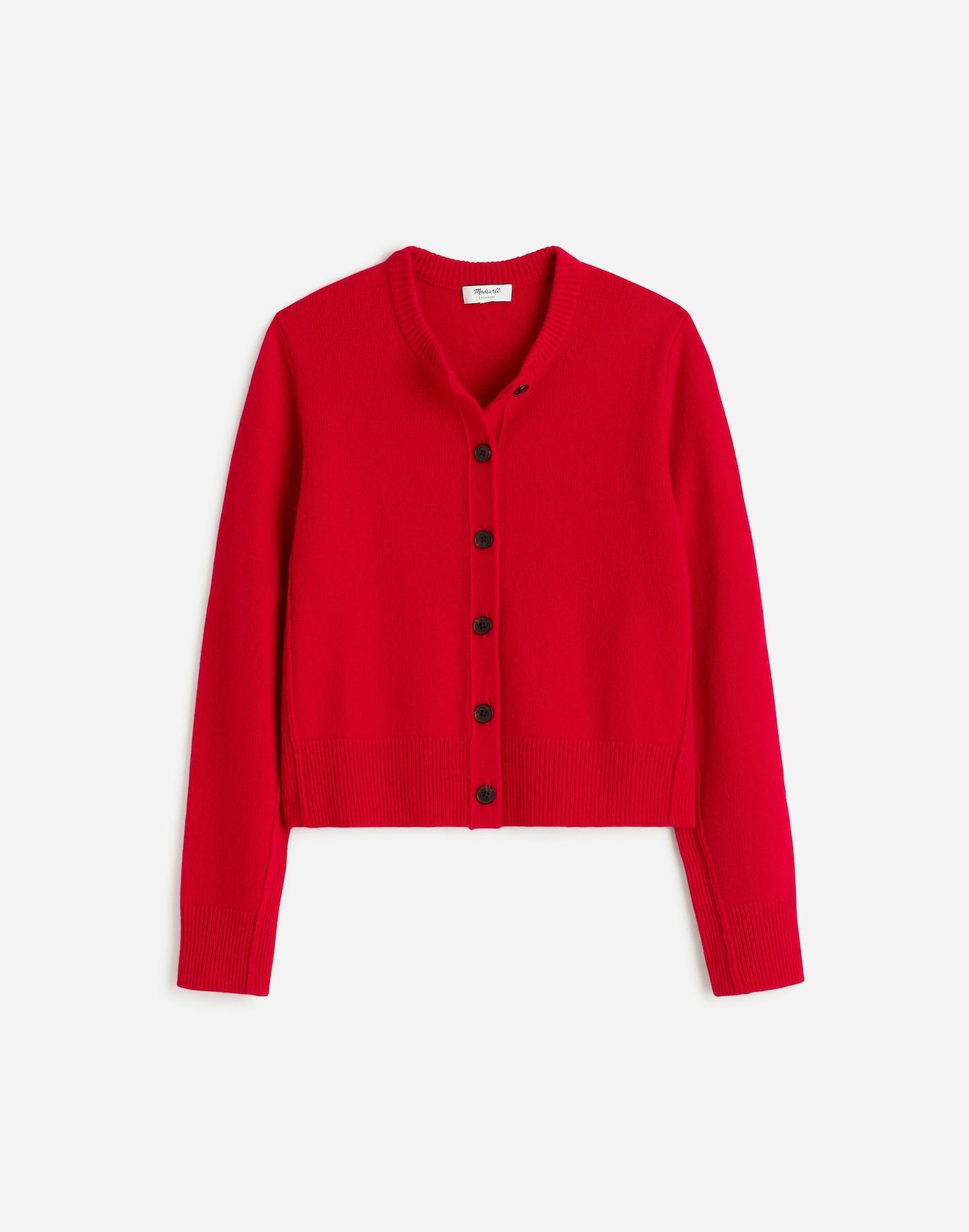 Cashmere Button-Front Cardigan Sweater Product Image