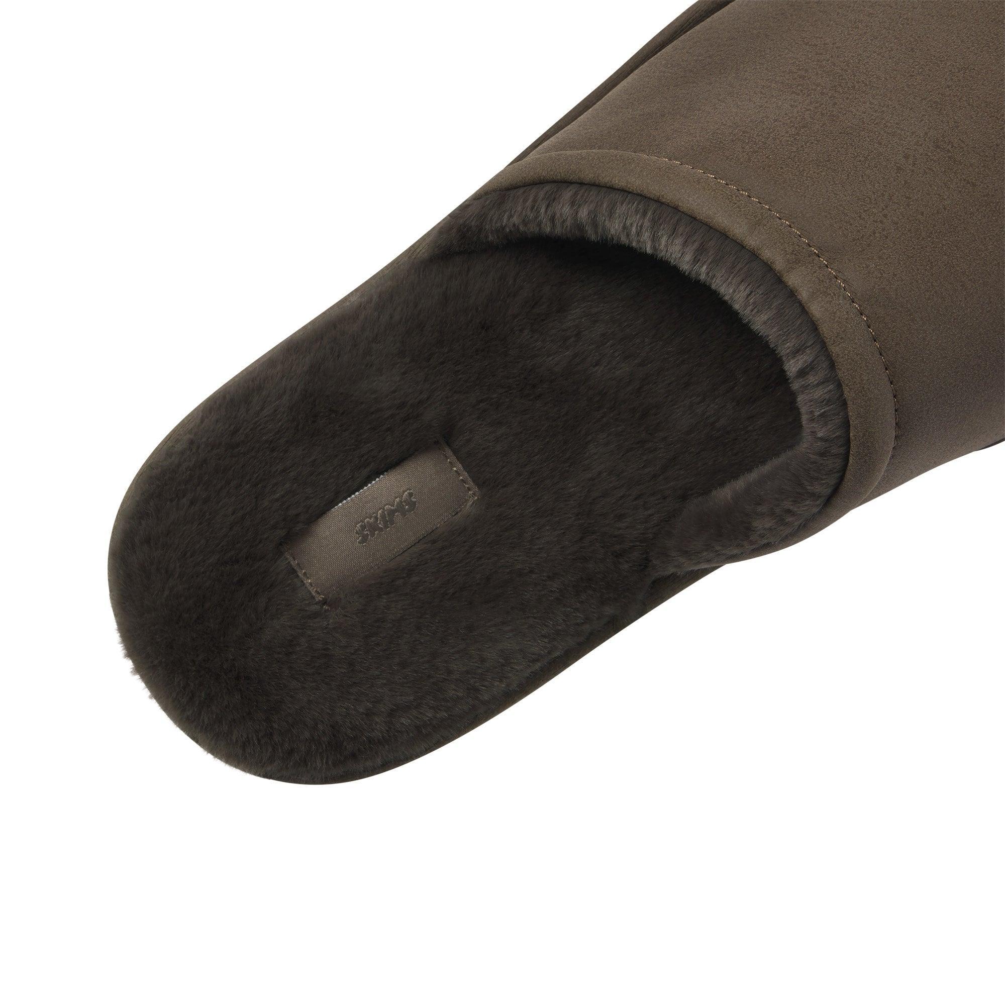 MENS FAUX SHEARLING SLIPPER | TRUFFLE Product Image
