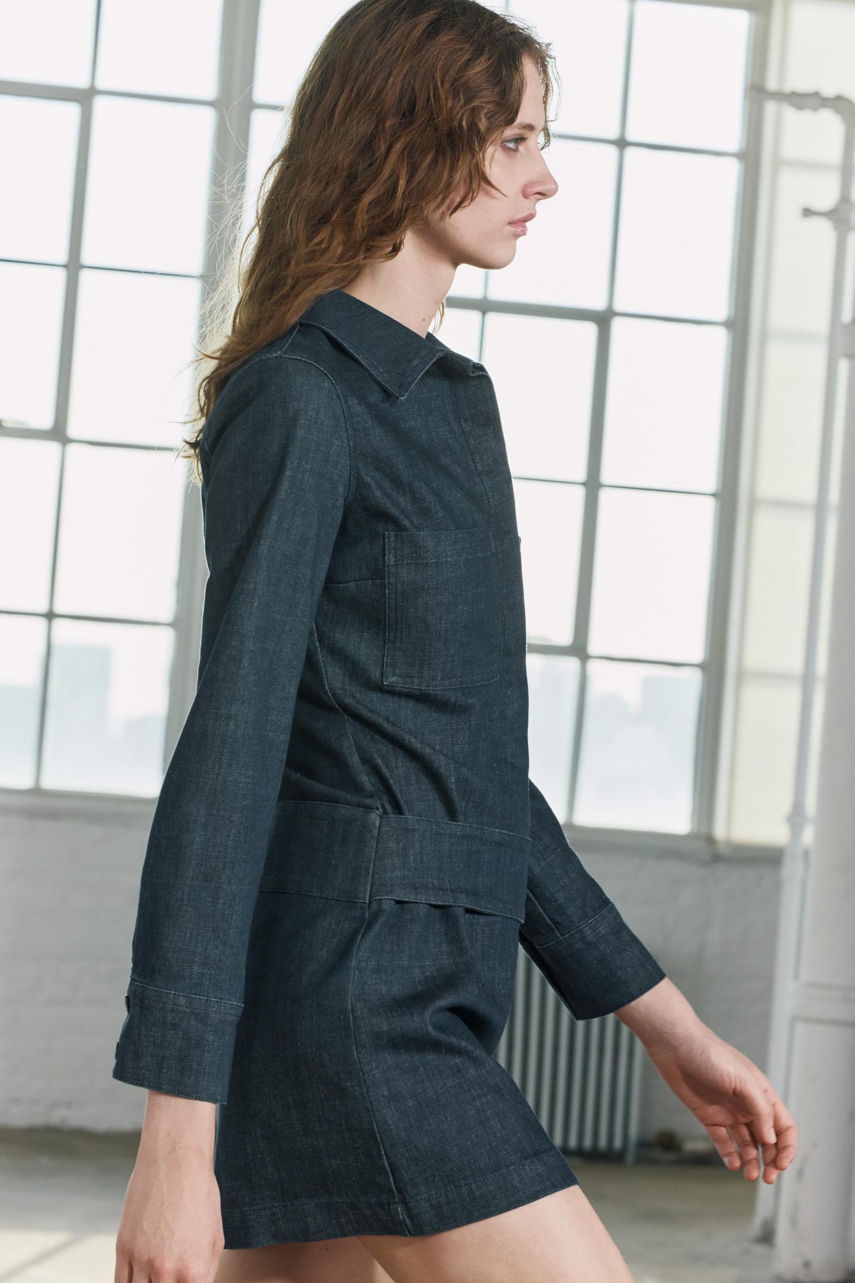 DENIM MINI DRESS ZW COLLECTION Product Image