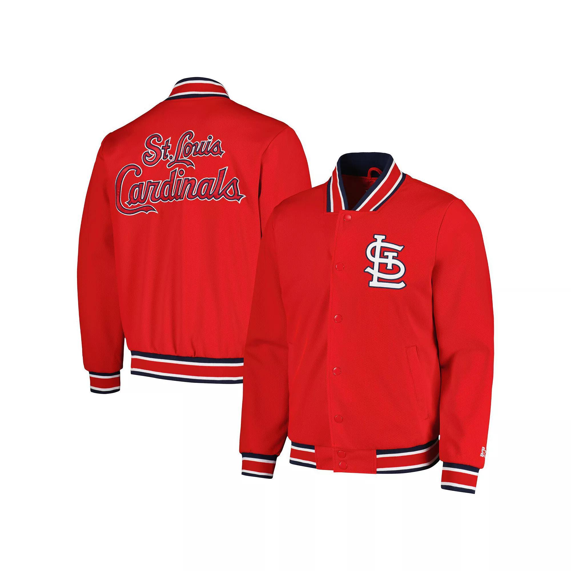 Men's Starter Red St. Louis Cardinals Secret Weapon Full-Snap Jacket, Size: 3XL Product Image