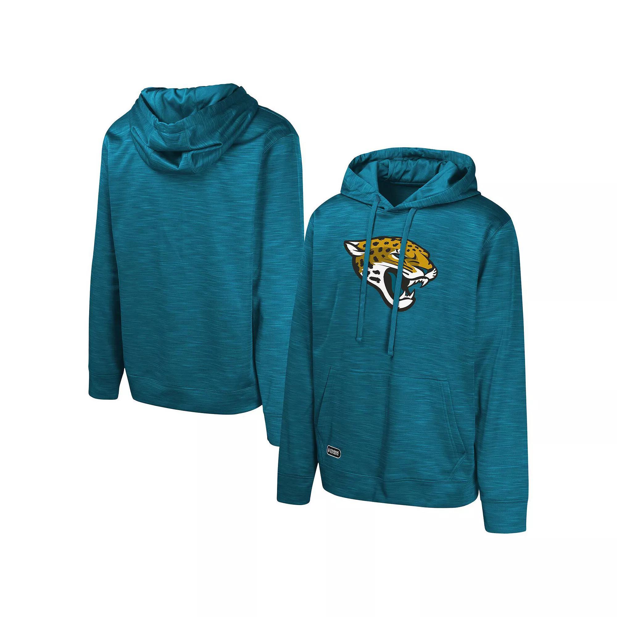 Men's Teal Jacksonville Jaguars Streak Fleece Pullover Hoodie, Size: XL, Blue Product Image