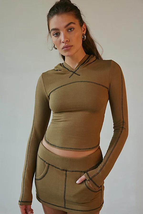 Out From Under Fast Lane Slim Hoodie Sweatshirt Womens at Urban Outfitters Product Image