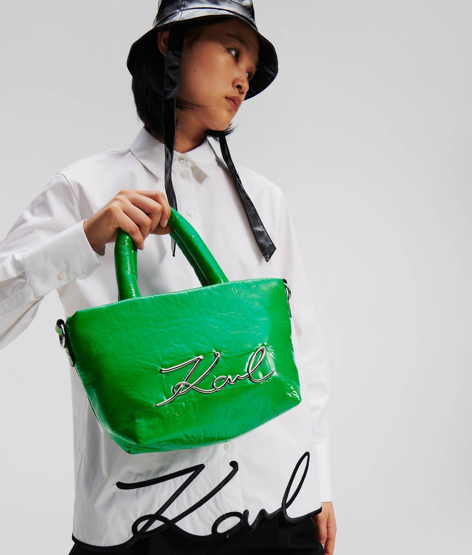 K/SIGNATURE SOFT SMALL TOTE BAG Product Image