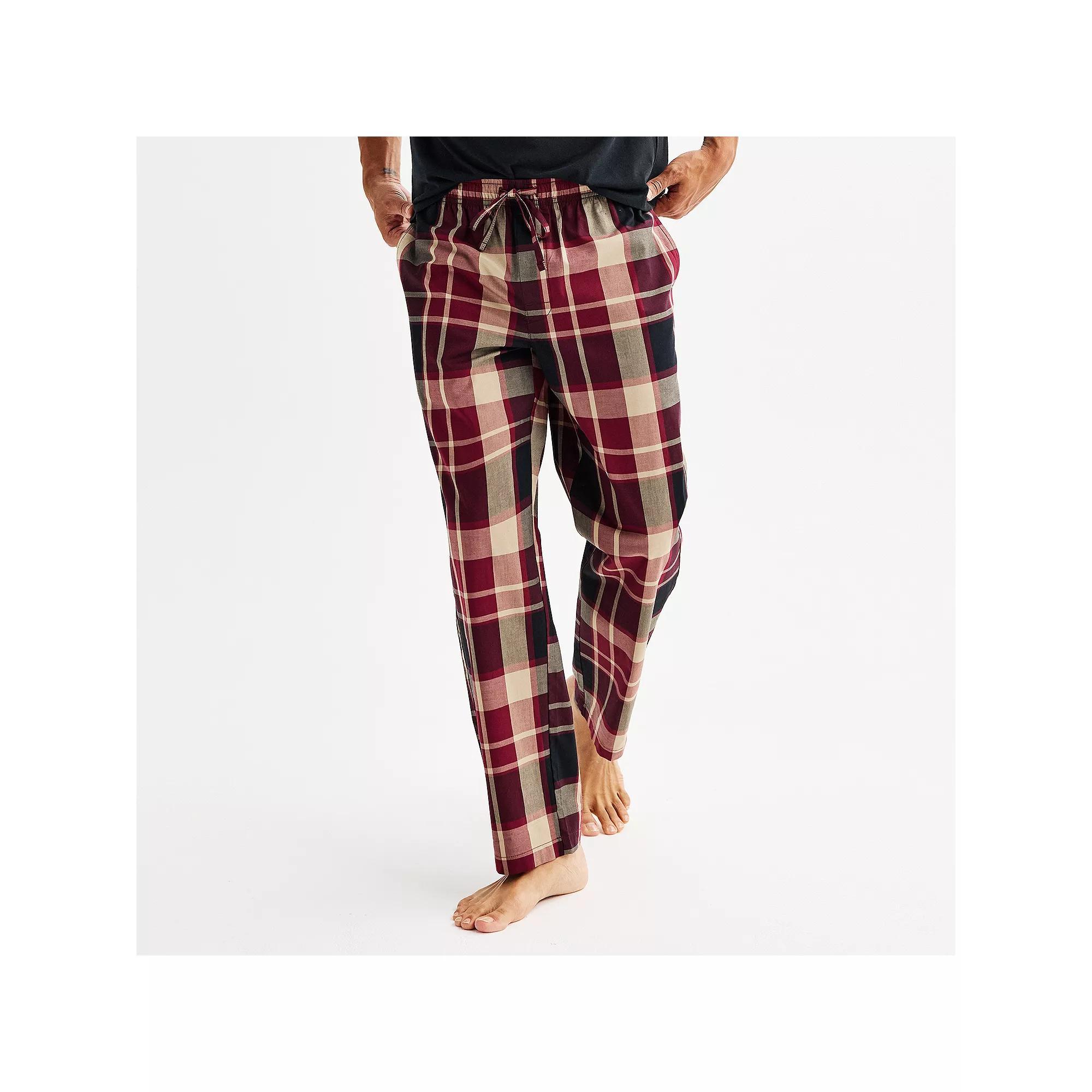 Men's Sonoma Goods For Life® Woven Pajama Pants, Size: Large, True Blue Pinstripe Product Image