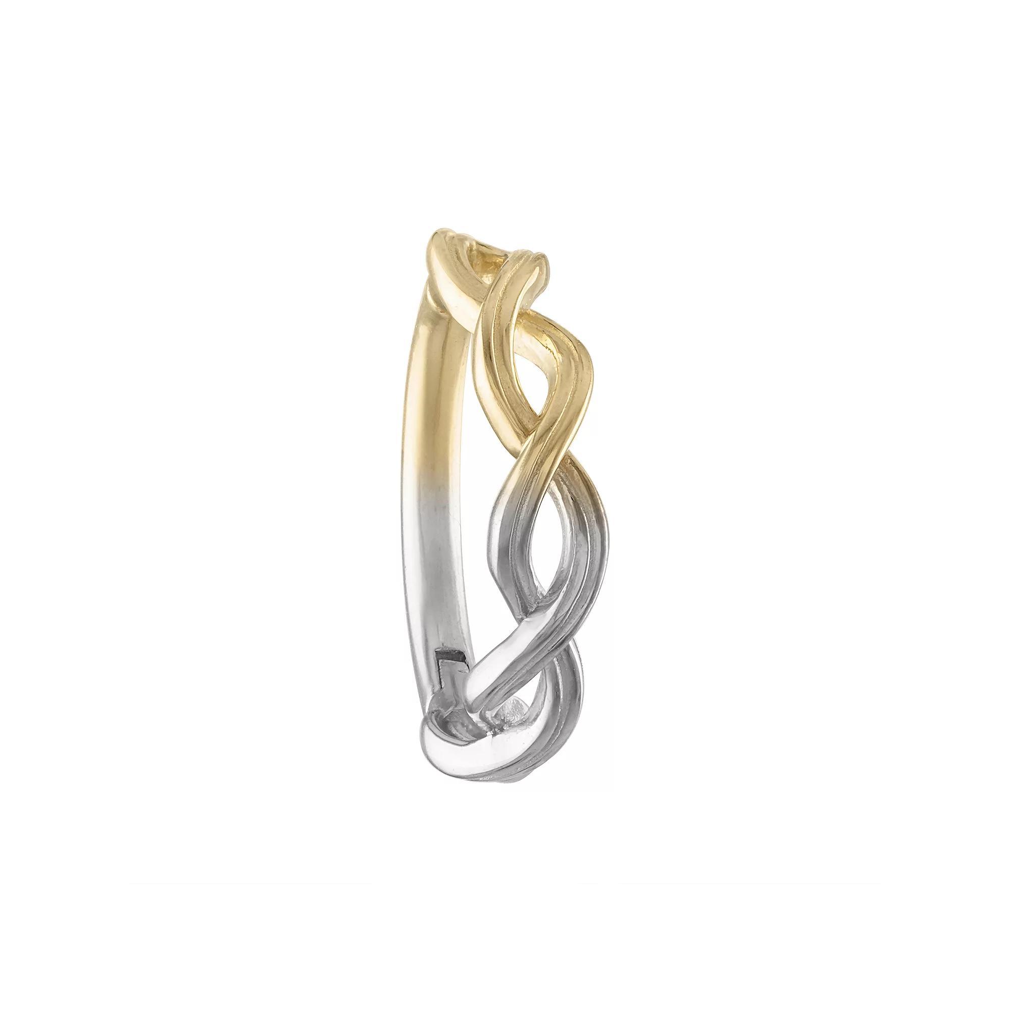 Amella Jewels 14k Two-Tone Gold Clicker Nose Ring, Women's, 14k 2 Tone Product Image