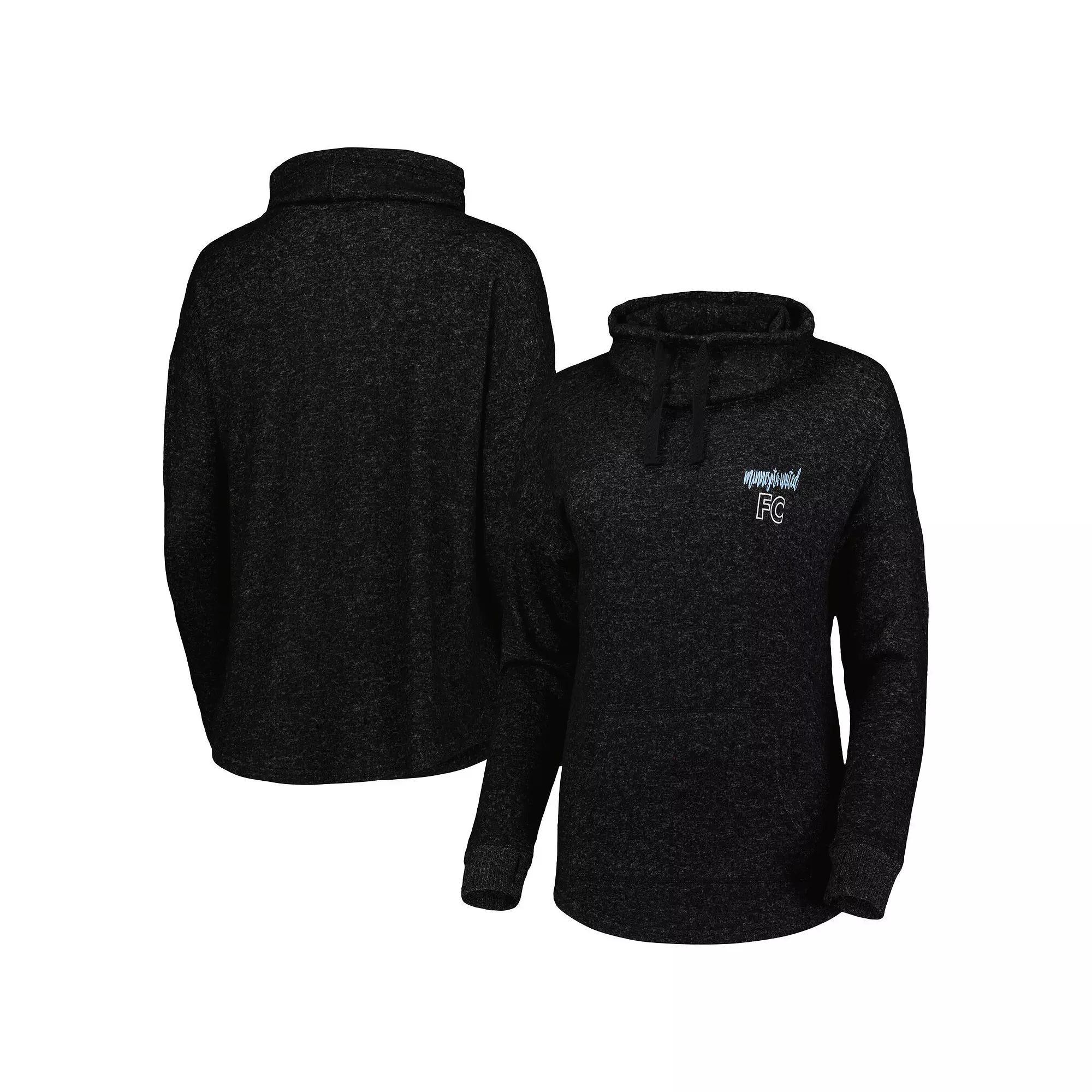 Womens Heathered Black Minnesota United FC Cuddle Tri-Blend Pullover Sweatshirt Product Image