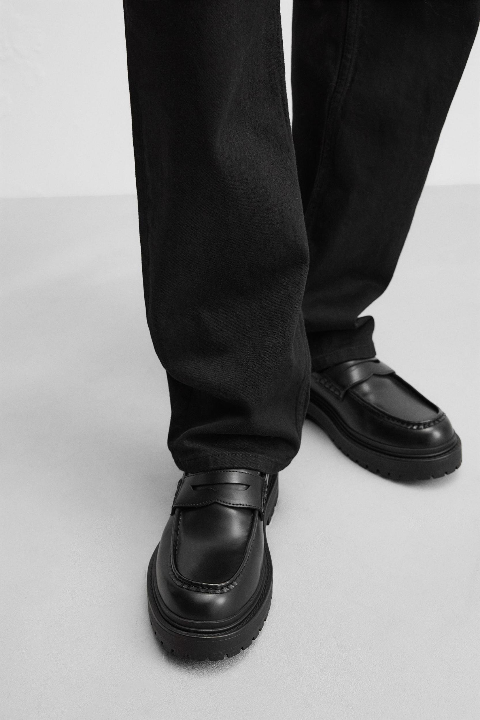 THICK SOLE SADDLE LOAFERS Product Image