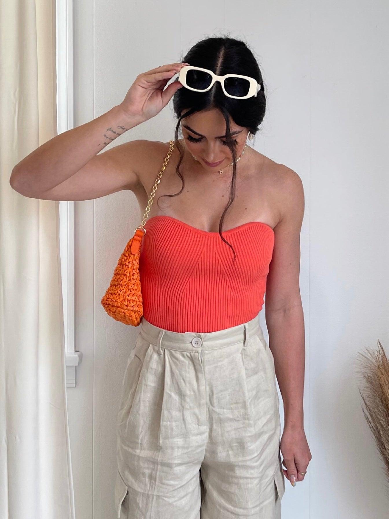 FINAL SALE Sweetheart Rib Knit Tube Top Product Image