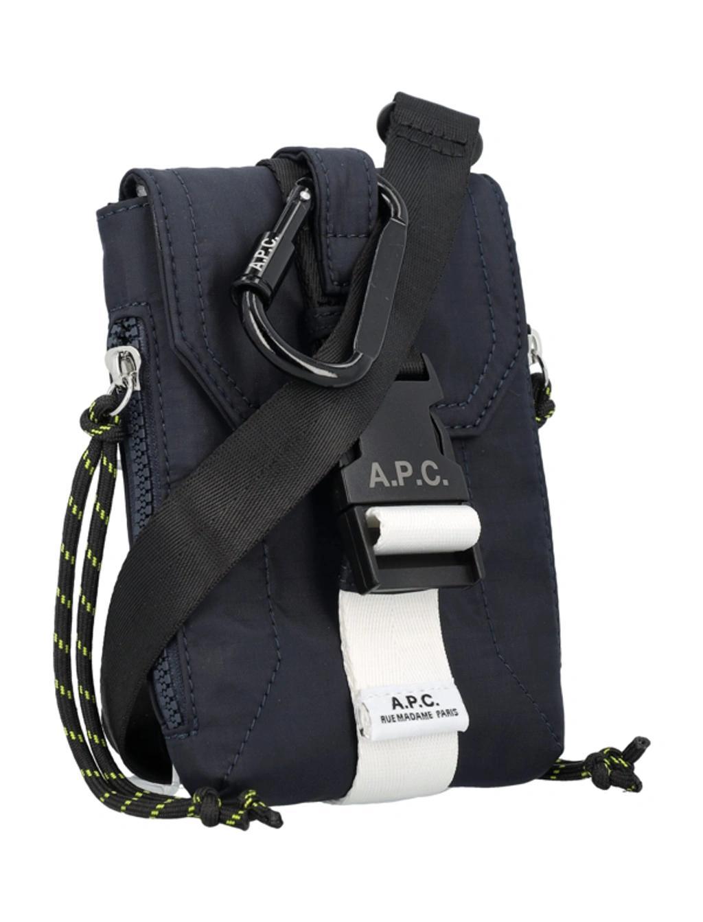 APC Navy Trek Crossbody Pouch In Iak Dark Navy Product Image