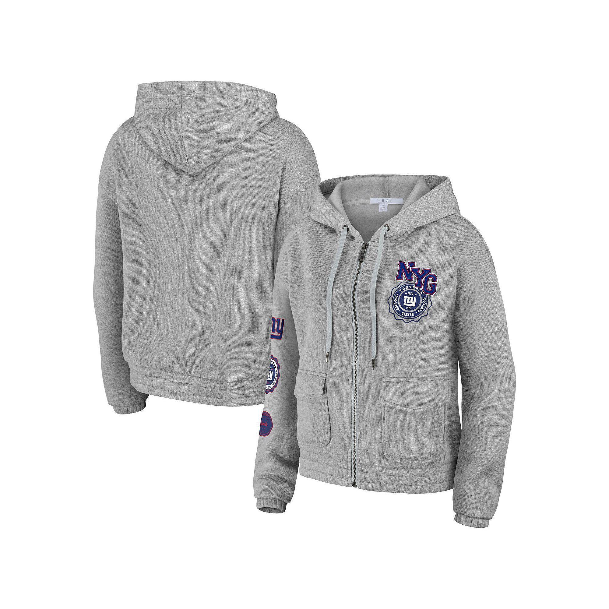 Women's WEAR by Erin Andrews Heather Gray Tennessee Titans Full-Zip Hoodie, Size: Small, Grey Product Image