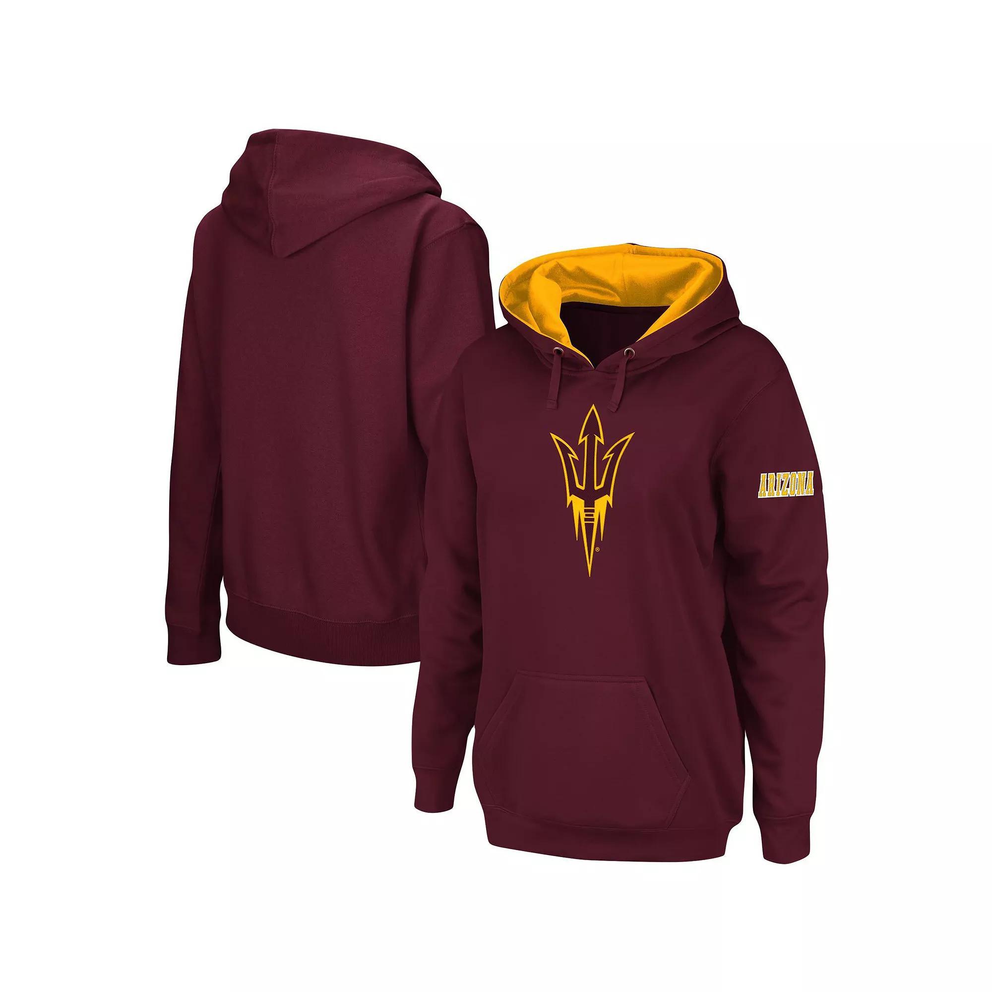 Women's Maroon Arizona State Sun Devils Team Big Logo Pullover Hoodie, Size: 2XL, Red Product Image