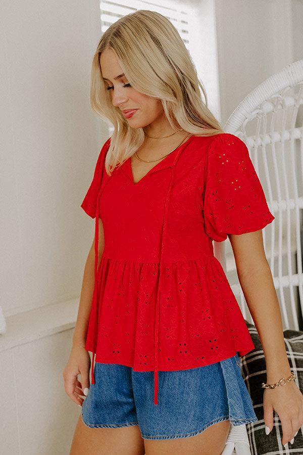 Picnic Day Eyelet Top Product Image