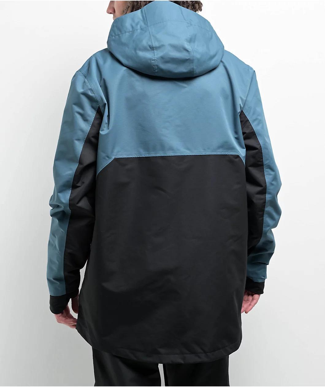 Aperture Atlas Turquoise Aqua & Black 10K Anorak Snowboard Jacket 2025 Product Image