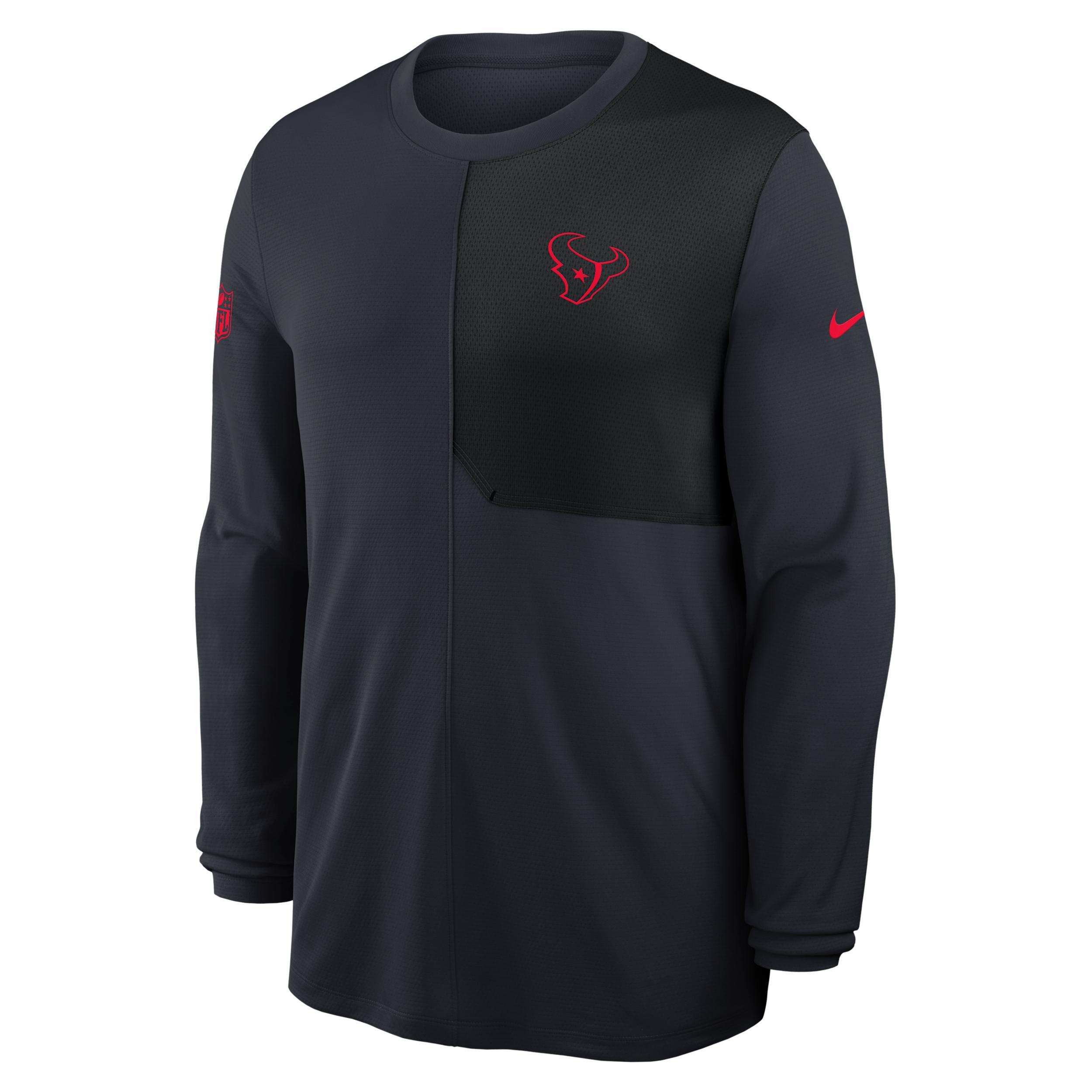 Houston Texans Sideline Coach Nike Men's Dri-FIT NFL Long-Sleeve Top Product Image