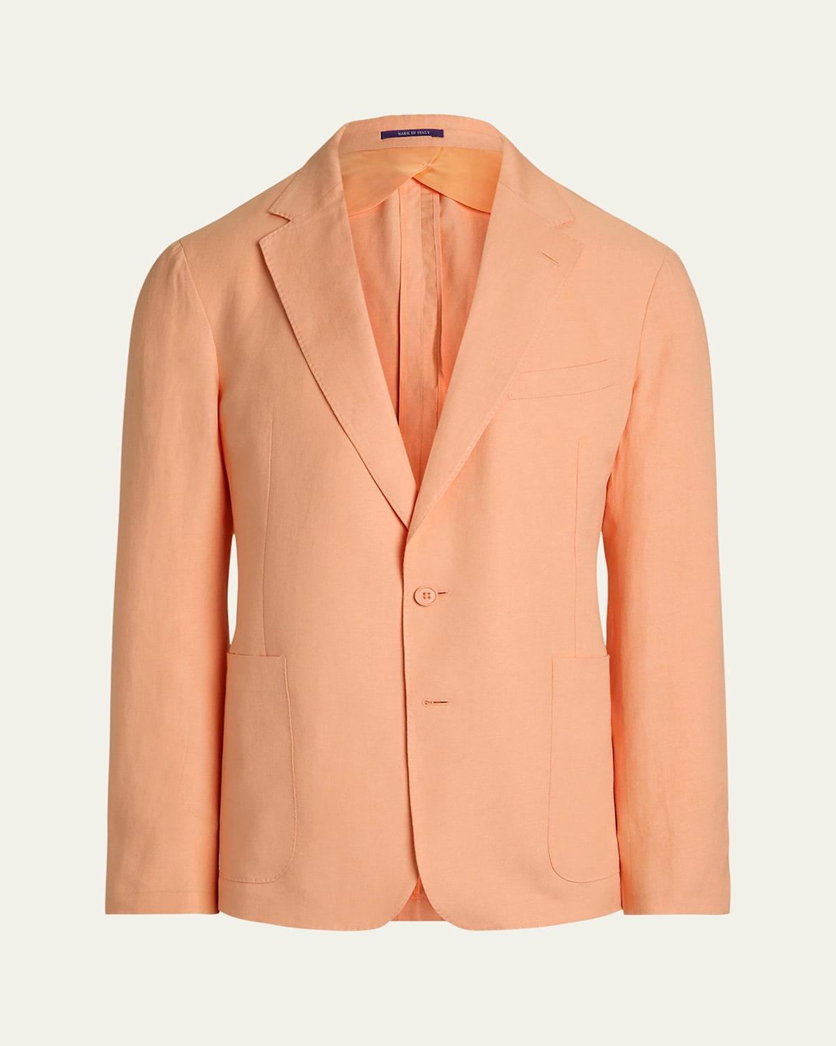 Mens Hadley Hand-Tailored Silk-Linen Jacket Product Image