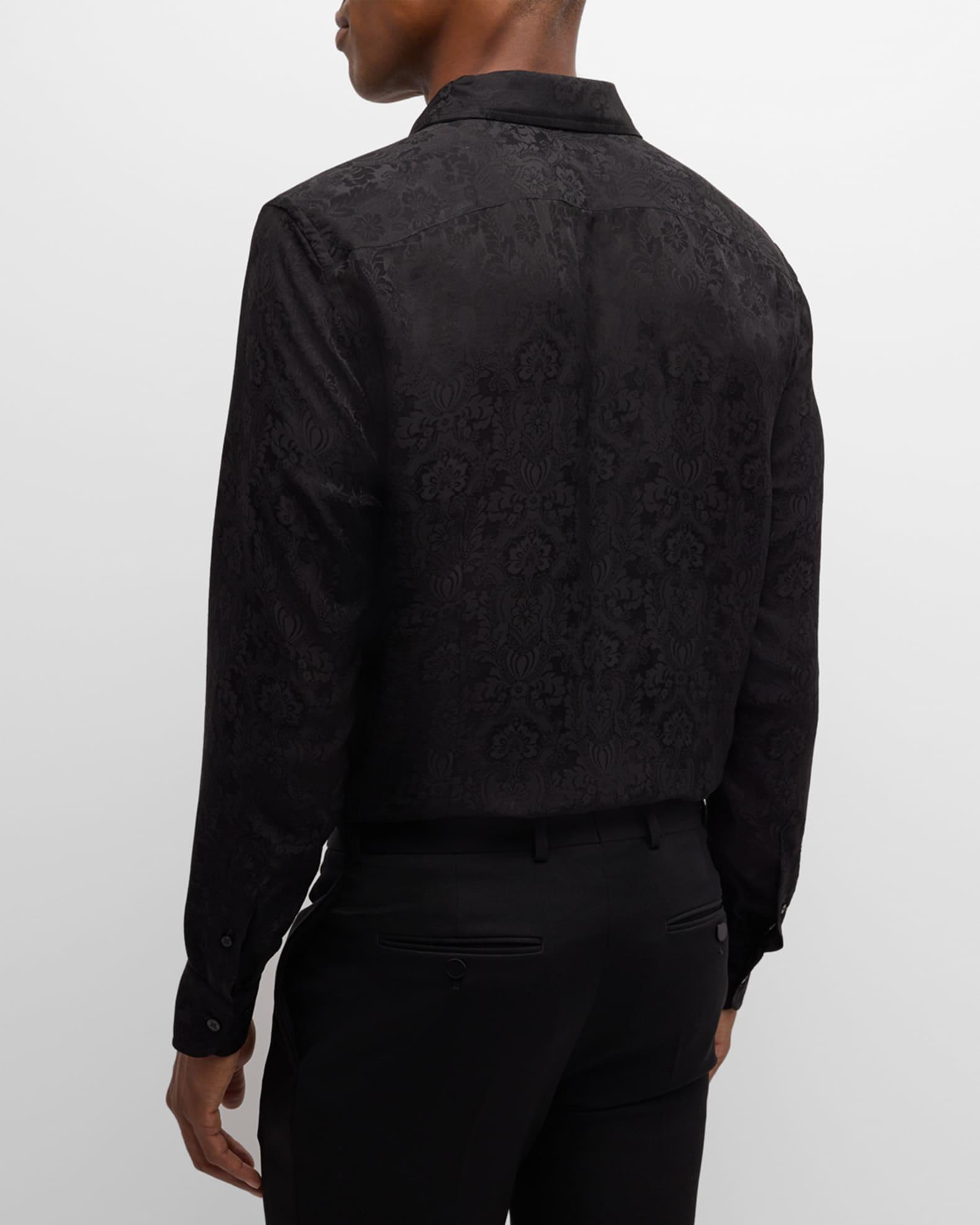 Men's Tonal Jacquard Evening Shirt Product Image