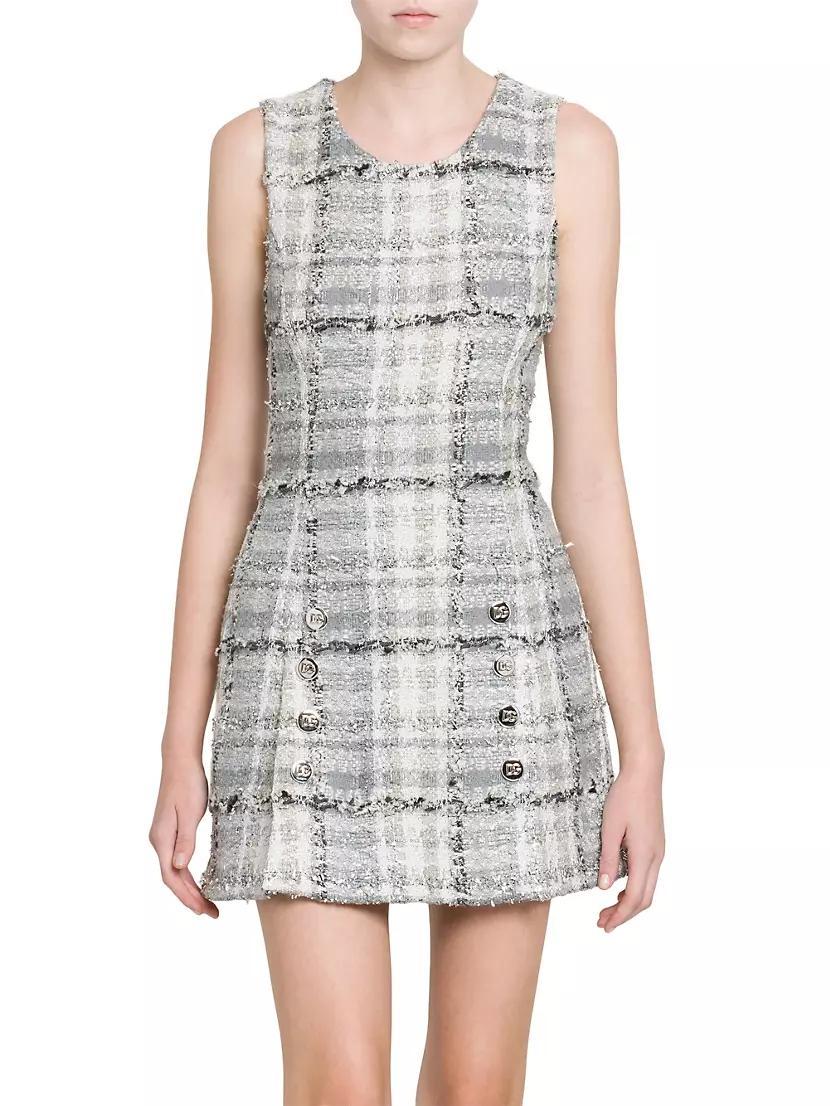 Rachel Check Tweed Minidress Product Image