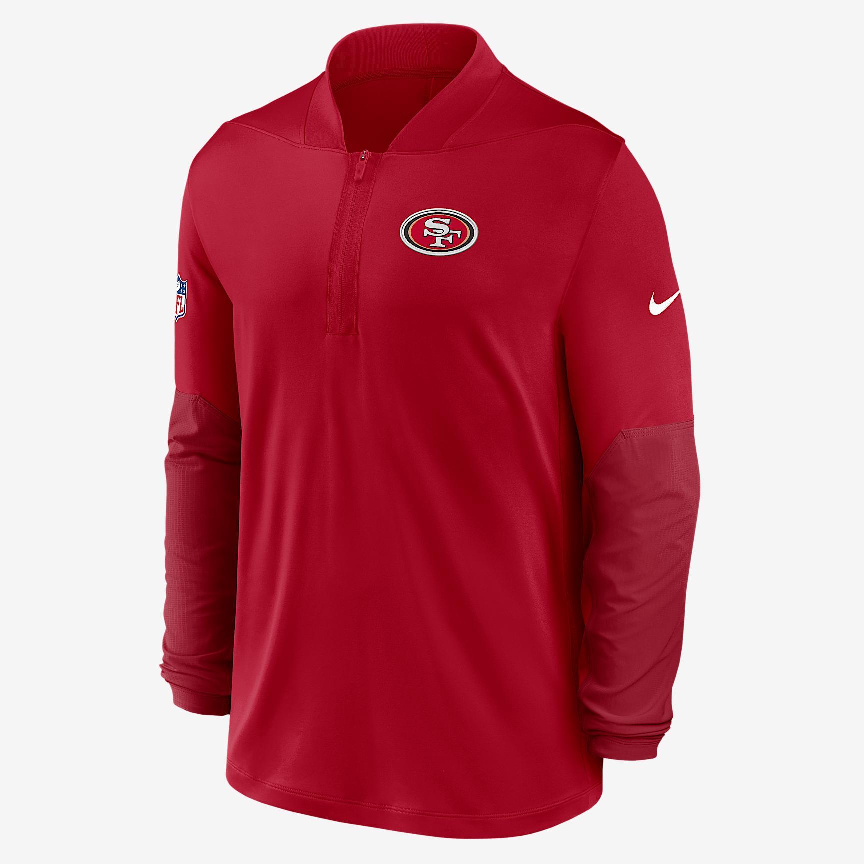 San Francisco 49ers Feel The Pressure Men's Nike Dri-FIT NFL 1/2-Zip Top Product Image