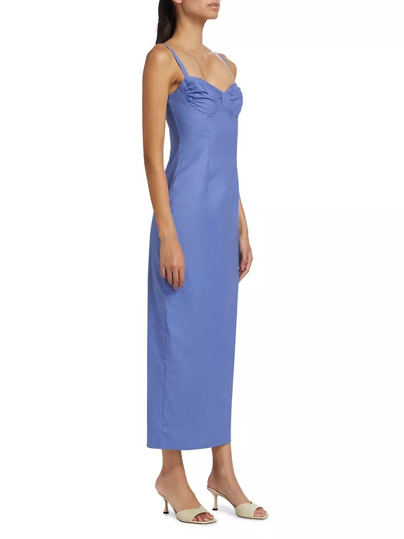 Stormi Cotton Bustier Maxi Dress Product Image