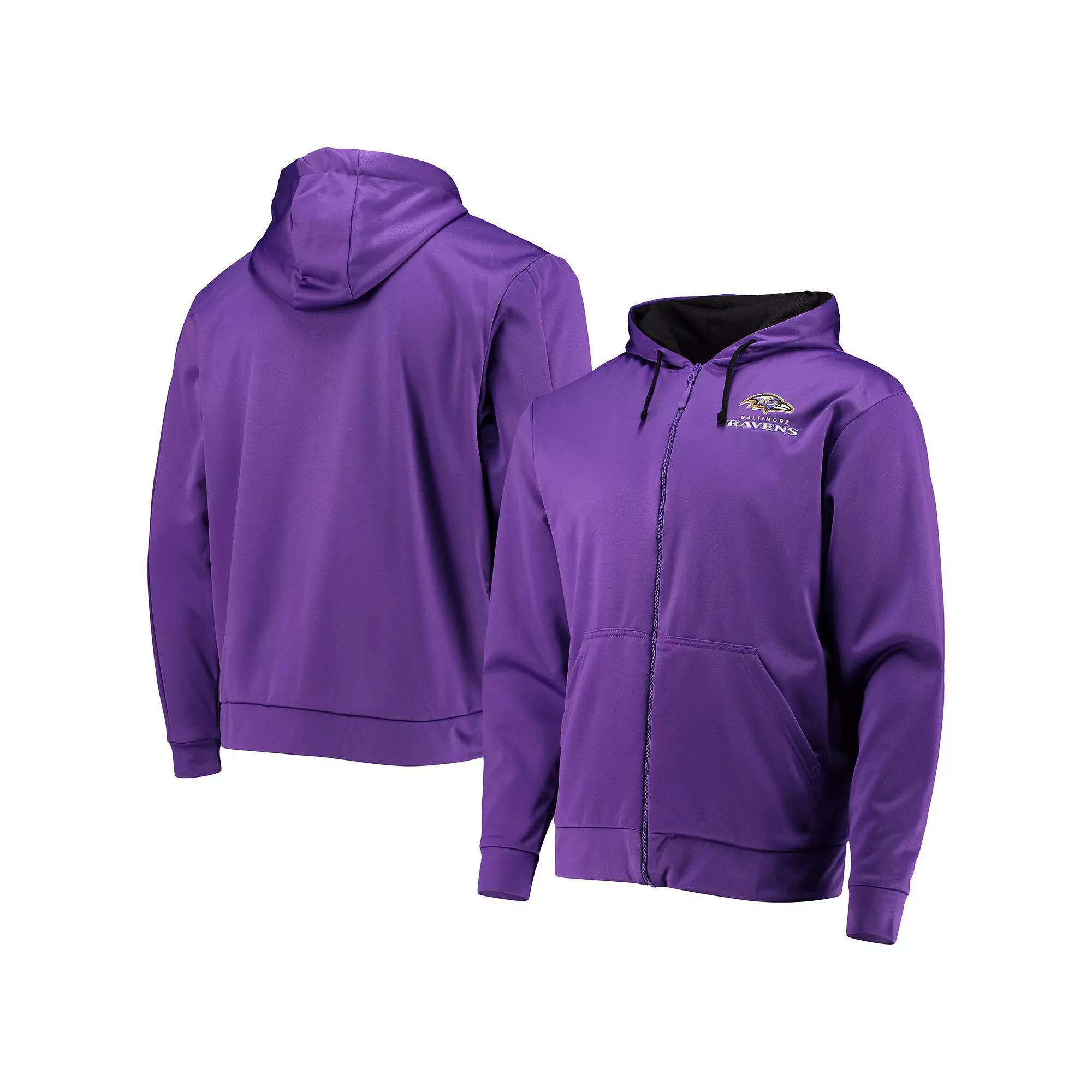 Men's Dunbrooke Purple/Black Baltimore Ravens Apprentice Full-Zip Hoodie, Size: Small Product Image