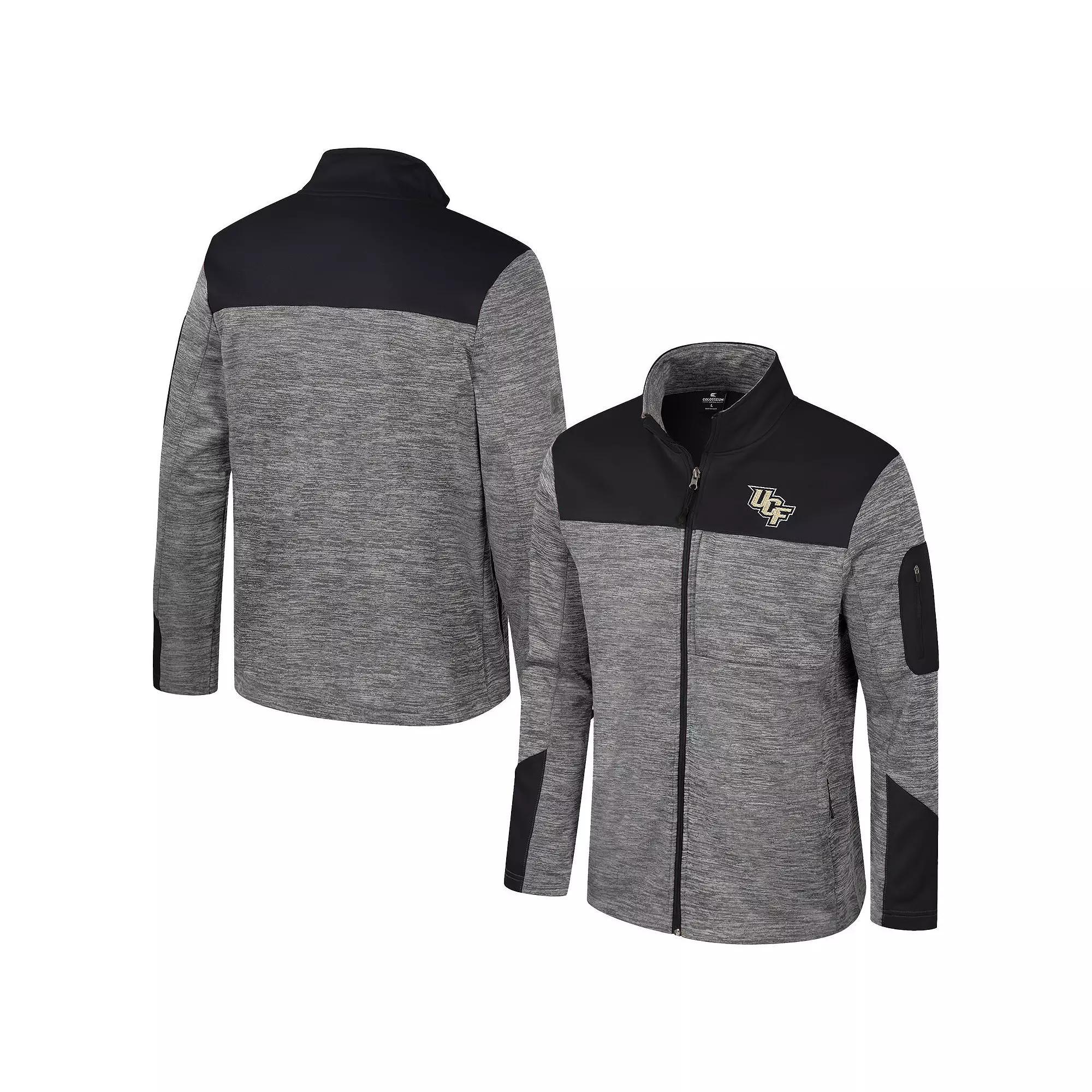 Men's Colosseum  Gray/Black UCF Knights Guard Full-Zip Jacket, Size: Medium, Grey Product Image