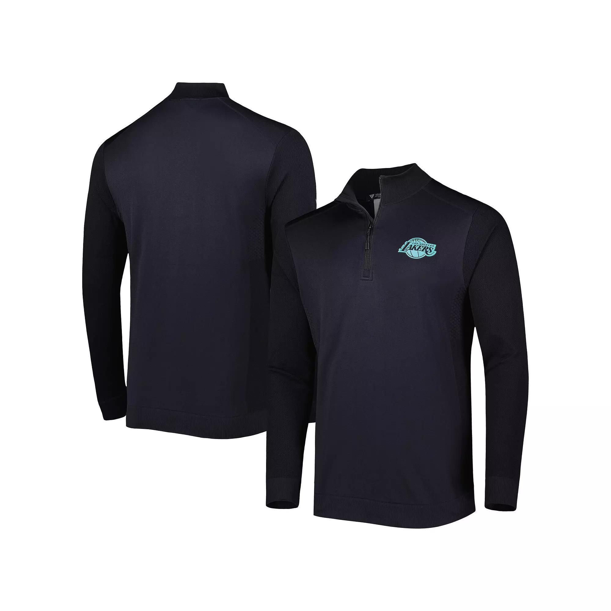 Mens Levelwear Los Angeles Lakers Nano Engineered Knit Fabric Quarter-Zip Jacket Product Image