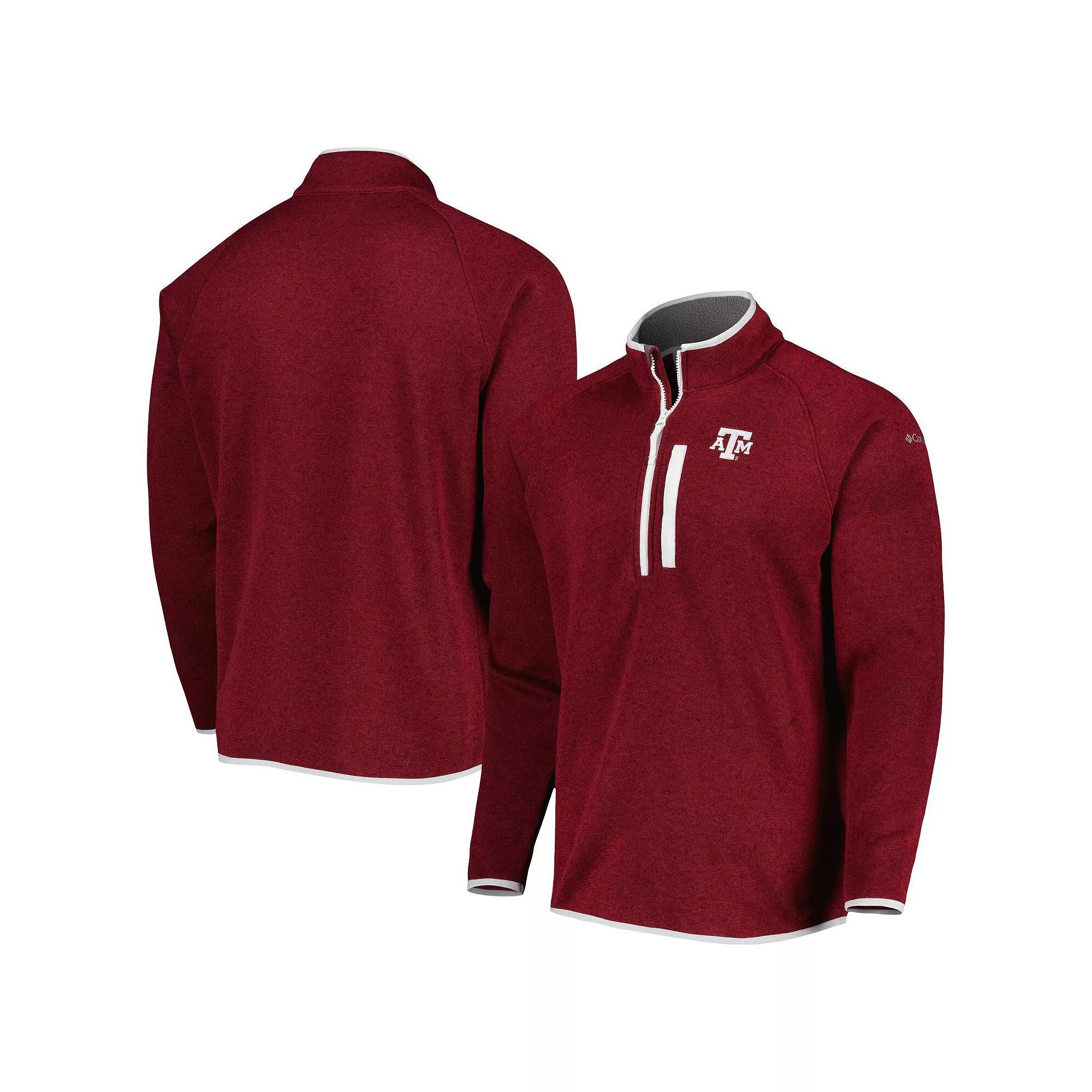 Mens Columbia Maroon Texas A&M Aggies Canyon Point Raglan Half-Zip Top Product Image
