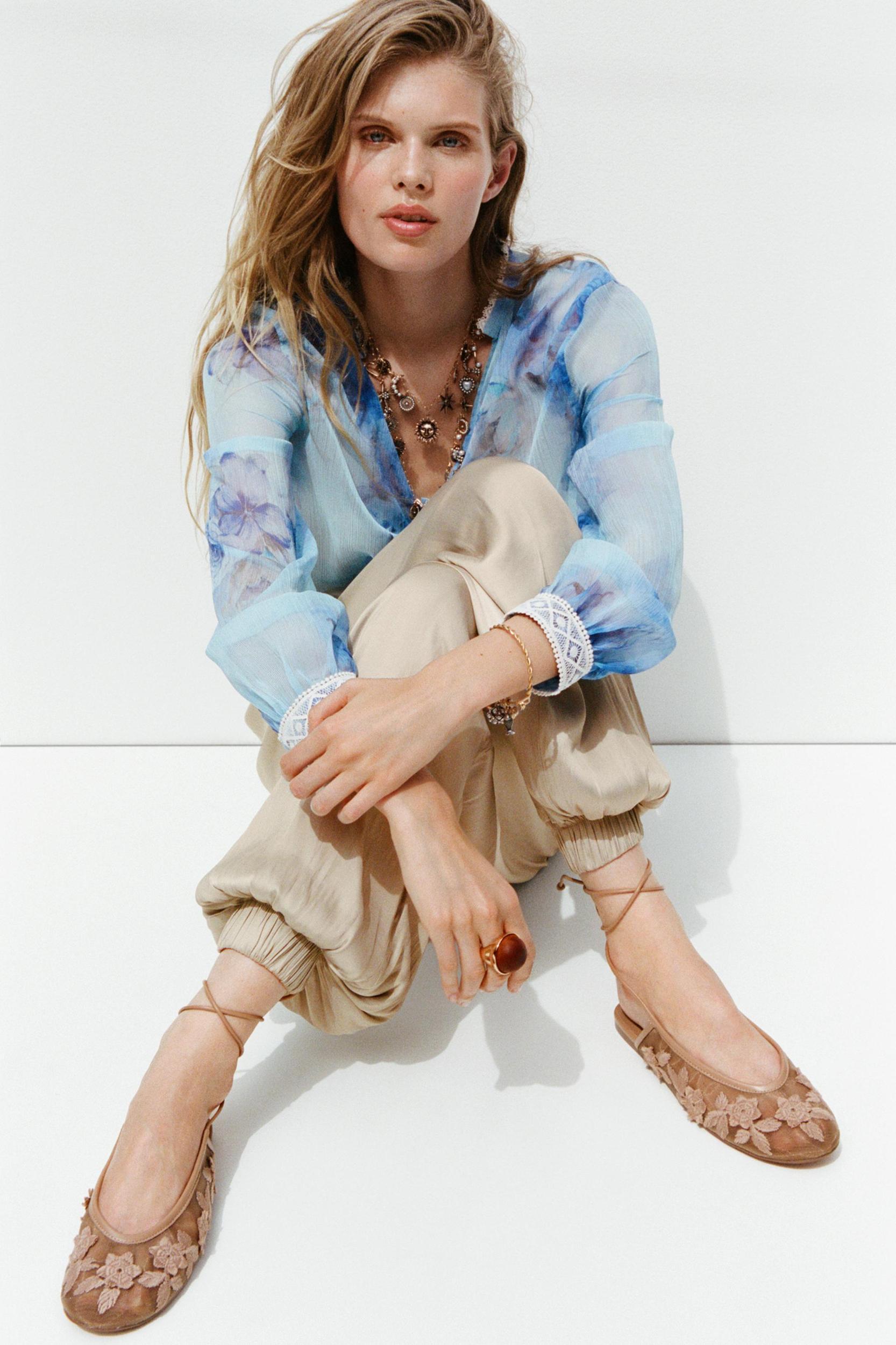 SATIN BOMBER PANTS Product Image