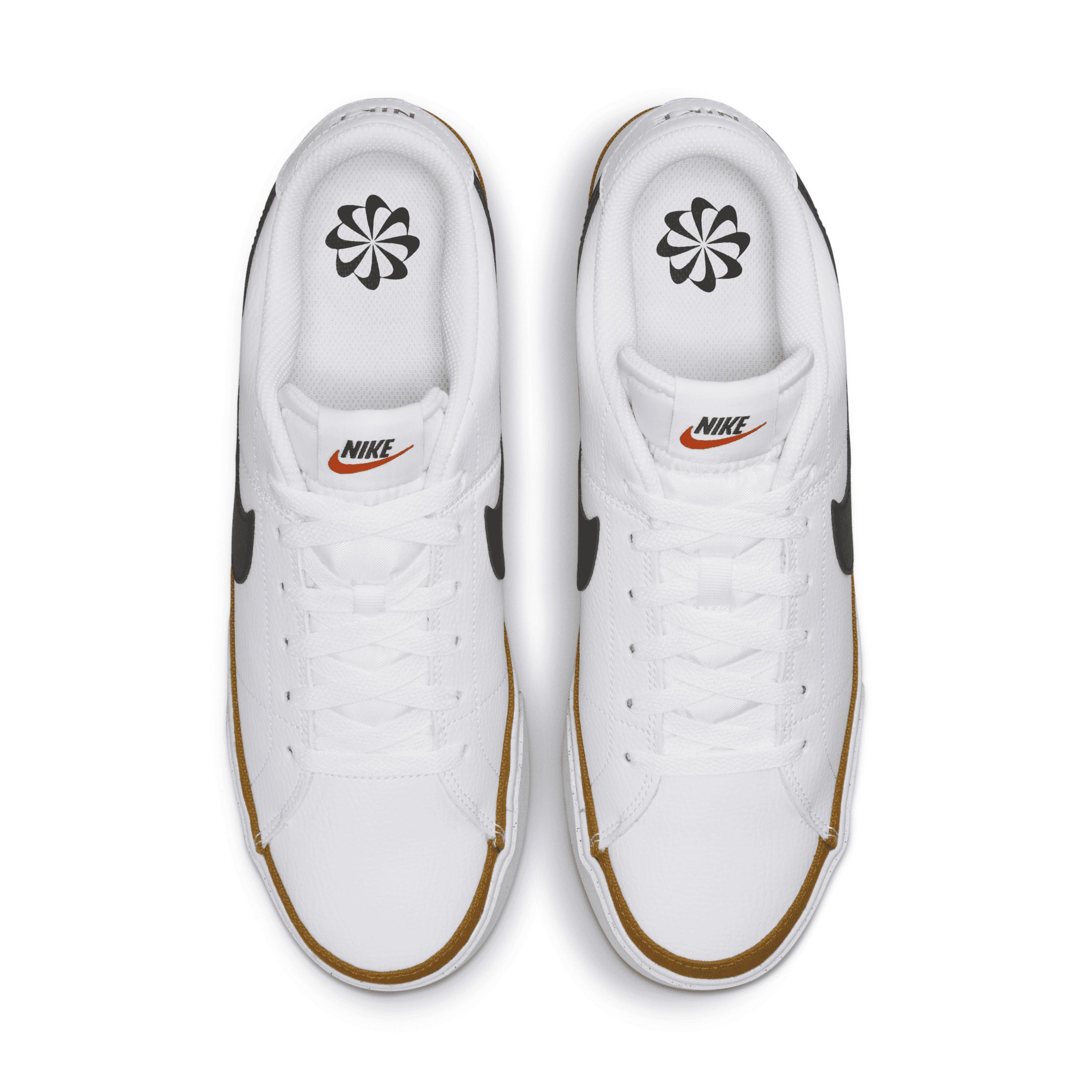 Nike Men's Court Legacy Next Nature Casual Shoes in White/White Size 12 Leather/Canvas Product Image