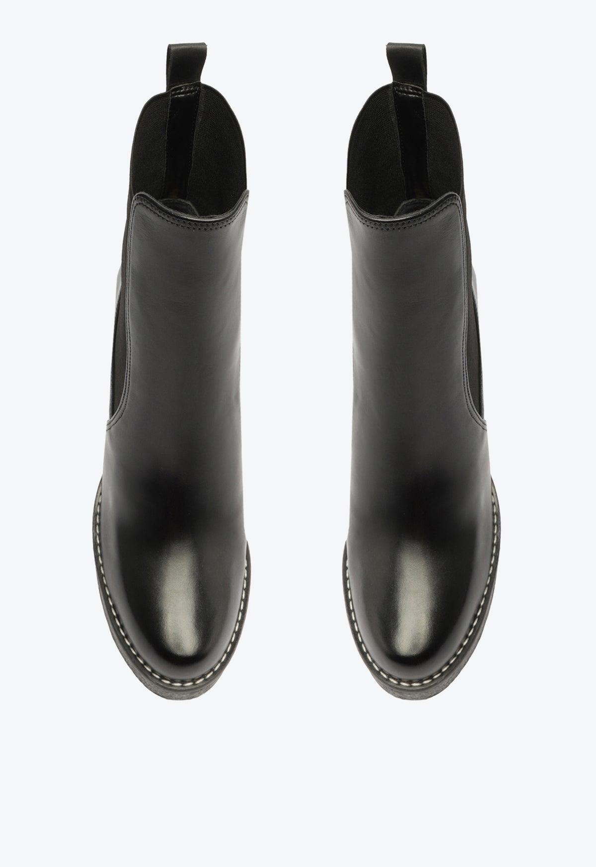 Billie Platform  Leather Bootie Product Image