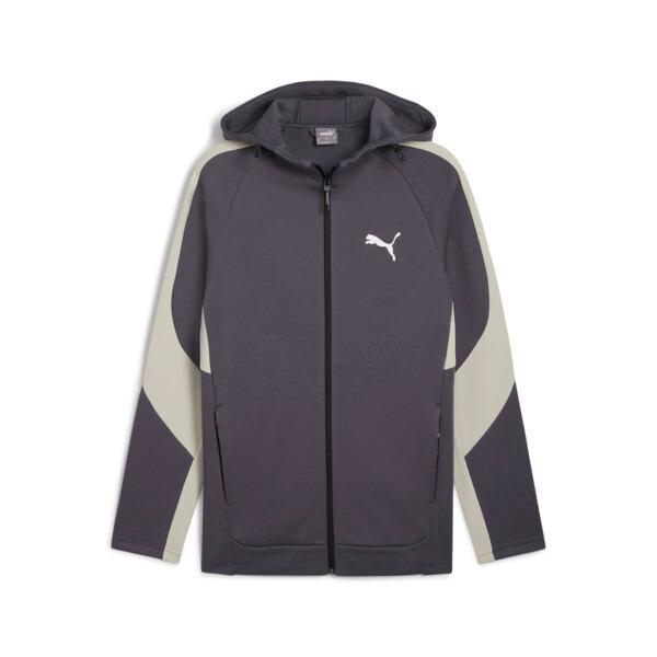 PUMA EVOSTRIPE Full-Zip Men's Hoodie in Galactic Grey Product Image