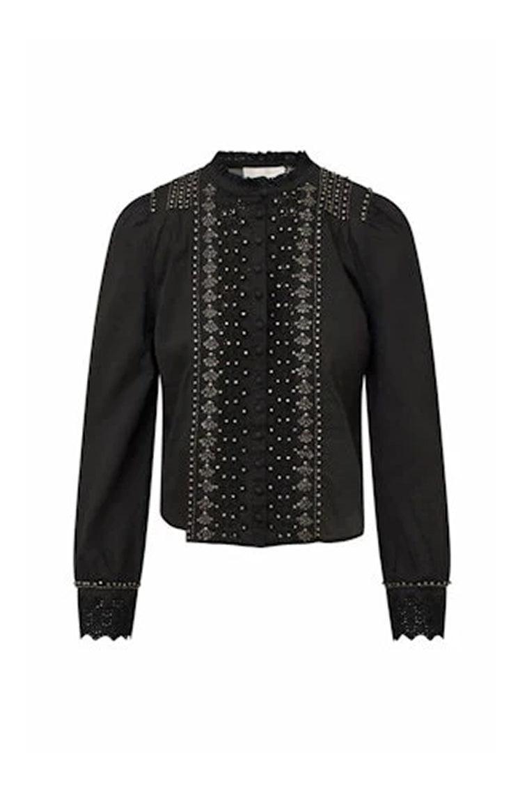 Mildrene Rhinestone-Studded Blouse Product Image