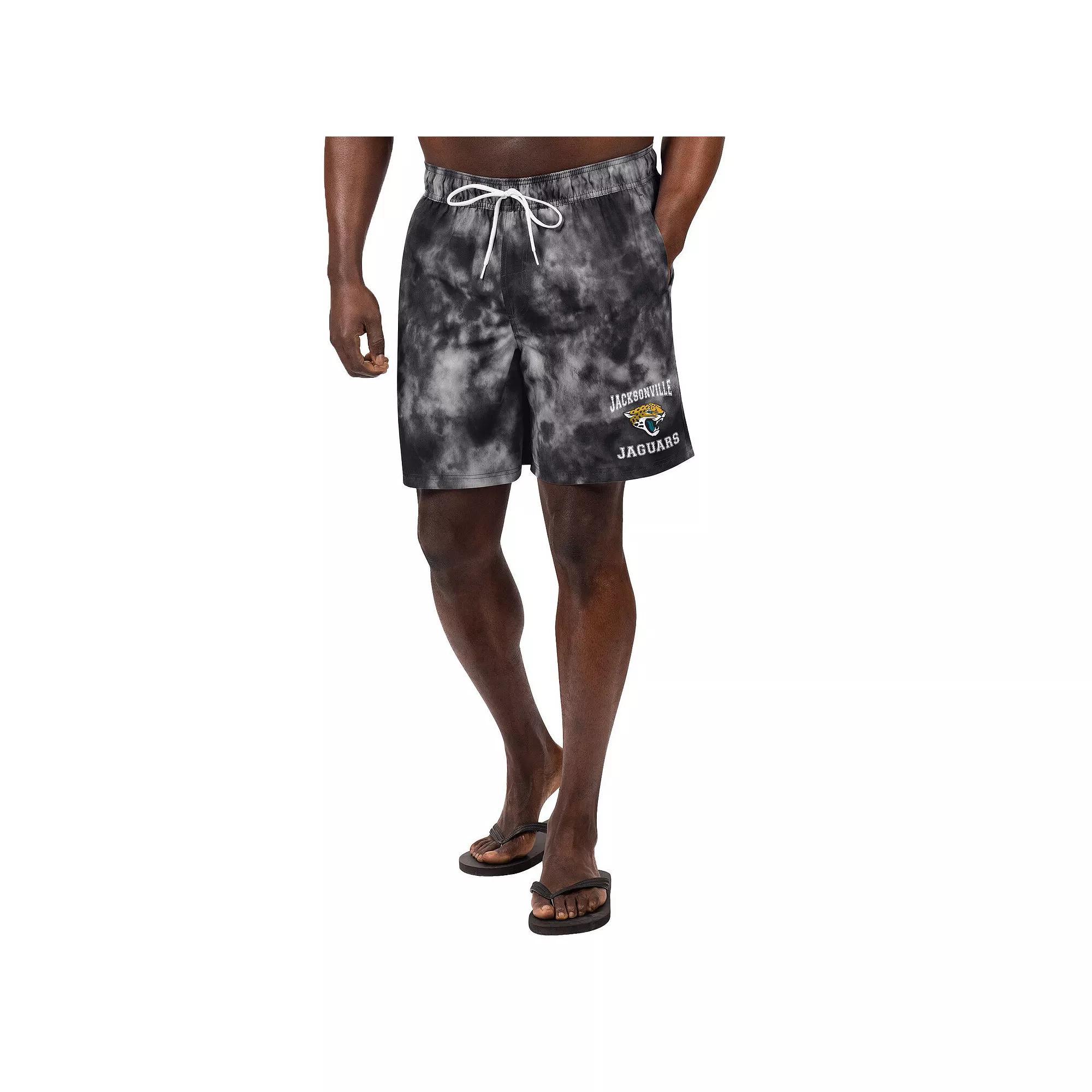 Men's G-III Sports by Carl Banks Black Jacksonville Jaguars Change Up Volley Swim Trunks, Size: Medium Product Image