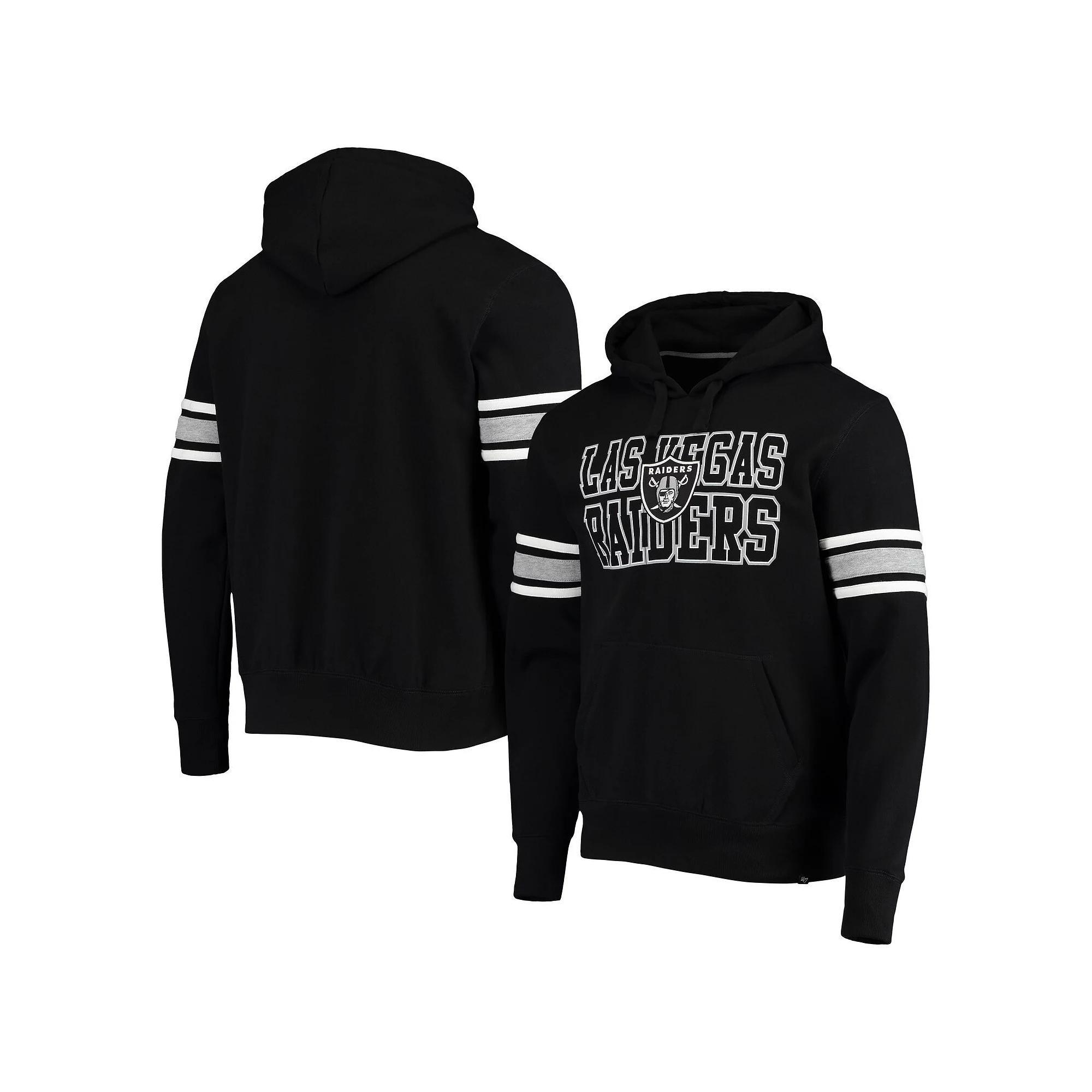 Mens 47 Black Las Vegas Raiders Double Block Pullover Hoodie Product Image
