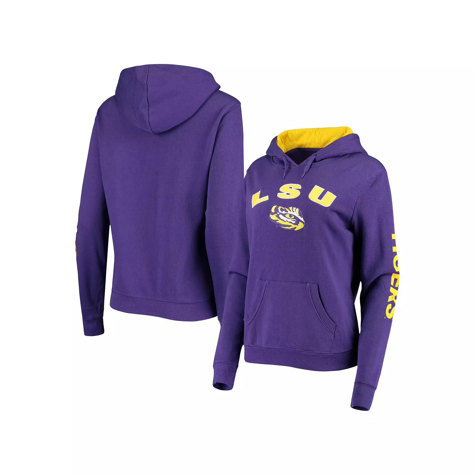 Women's Colosseum Purple LSU Tigers Loud and Proud Pullover Hoodie, Size: 2XL Product Image