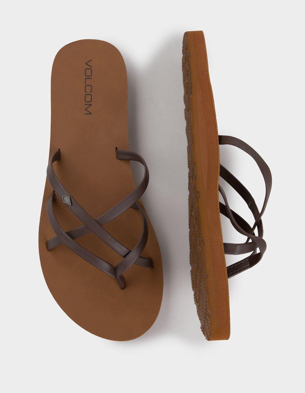 VOLCOM New School II Womens Thong Sandals - BLACK Product Image