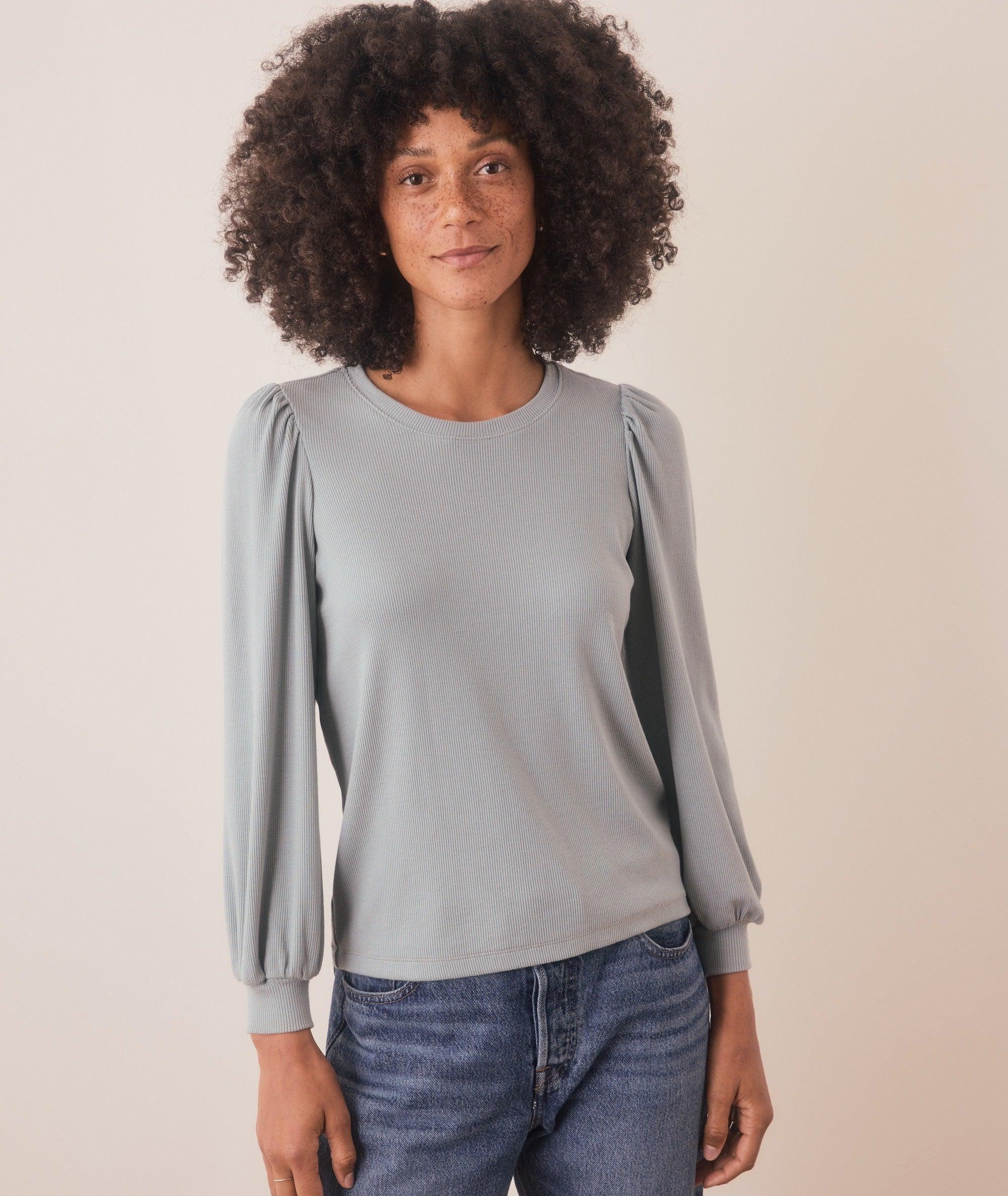 Lexi Rib Puff Sleeve Top Product Image