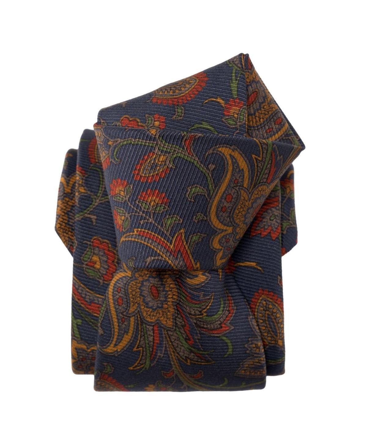Elizabetta Calvino - Printed Silk Tie for Men in Black at Nordstrom Product Image