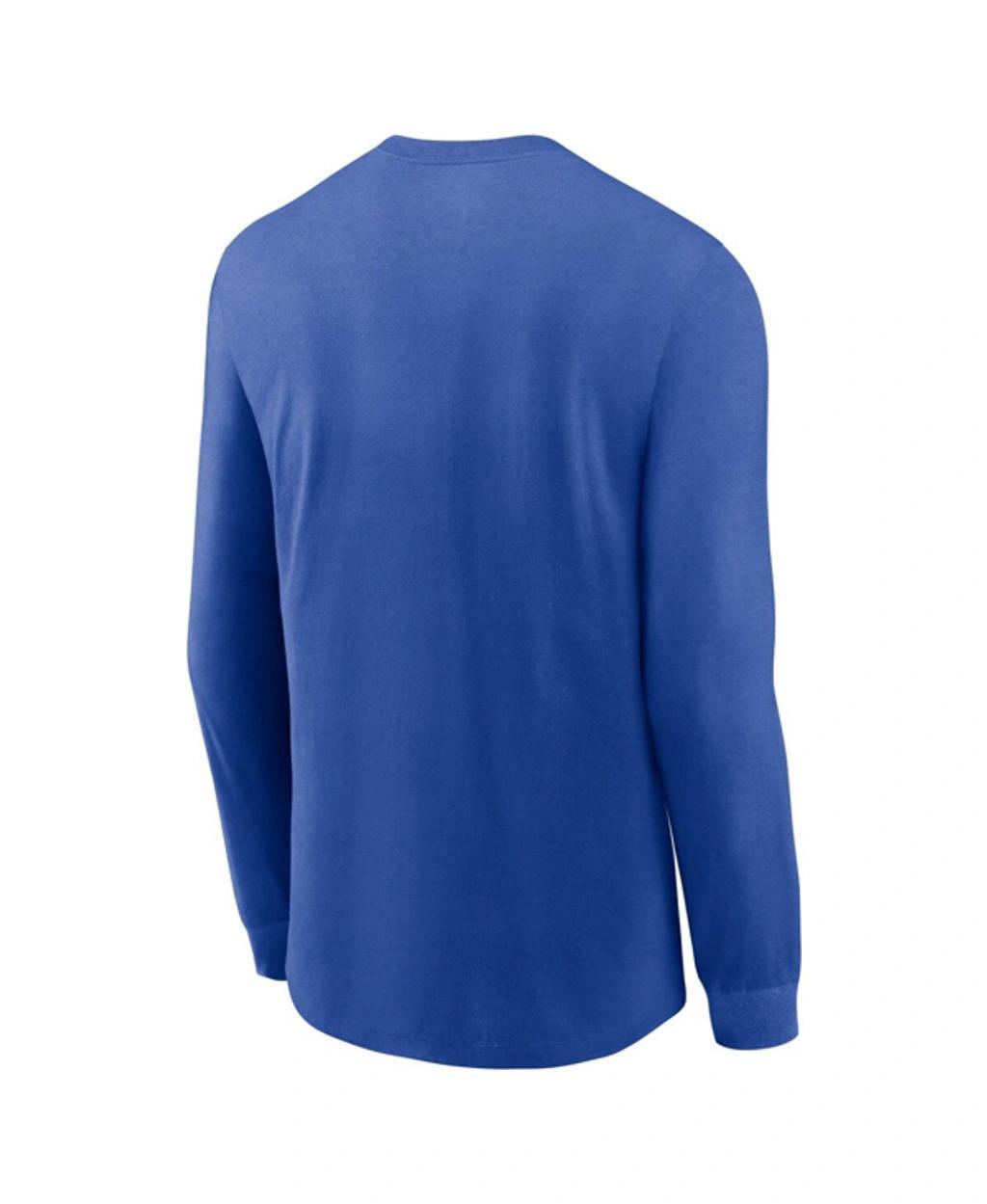 Mens Nike Royal Buffalo Bills Primary Logo Long Sleeve T-Shirt Product Image