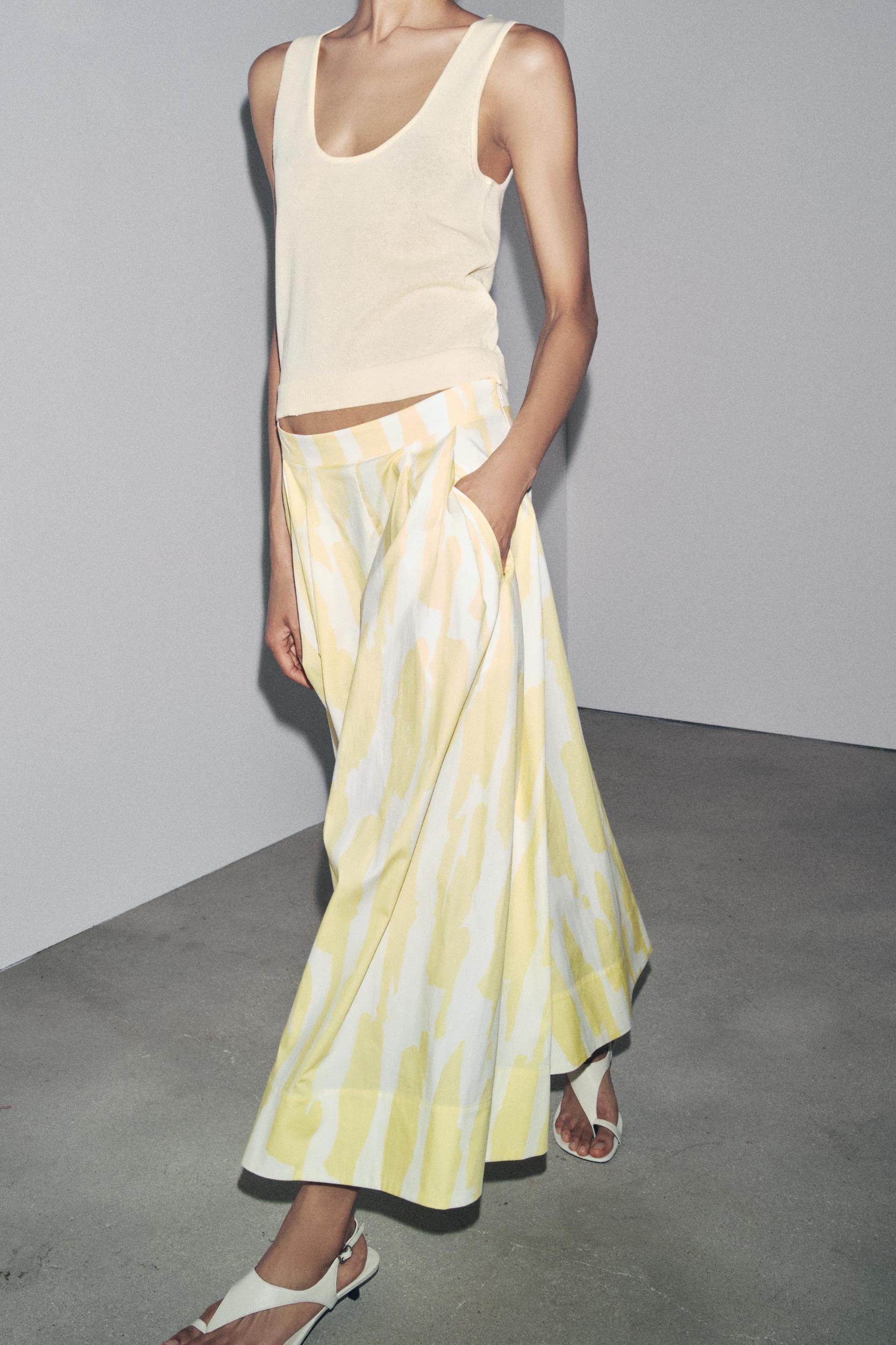PRINTED MIDI SKIRT ZW COLLECTION Product Image